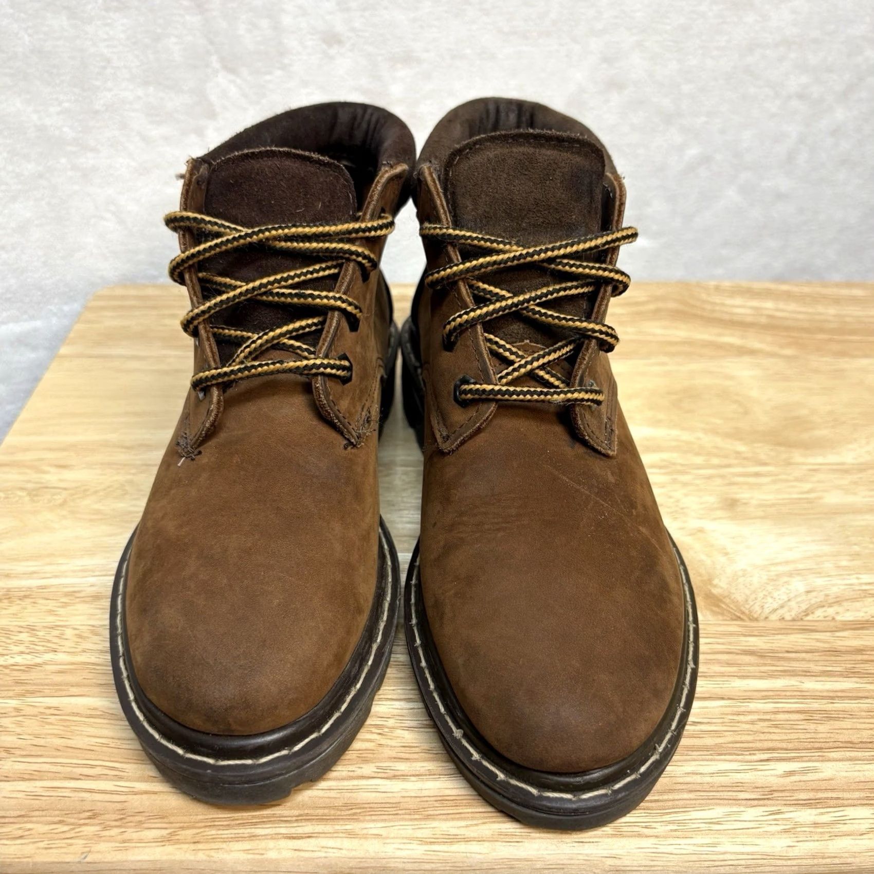 Eastland VINTAGE Eastland Chukka Boot Leather Lace Up Ankle Lug Sole Brown Women 7.5 Size M Casual Size US 8 / IT 38 - 6 Thumbnail