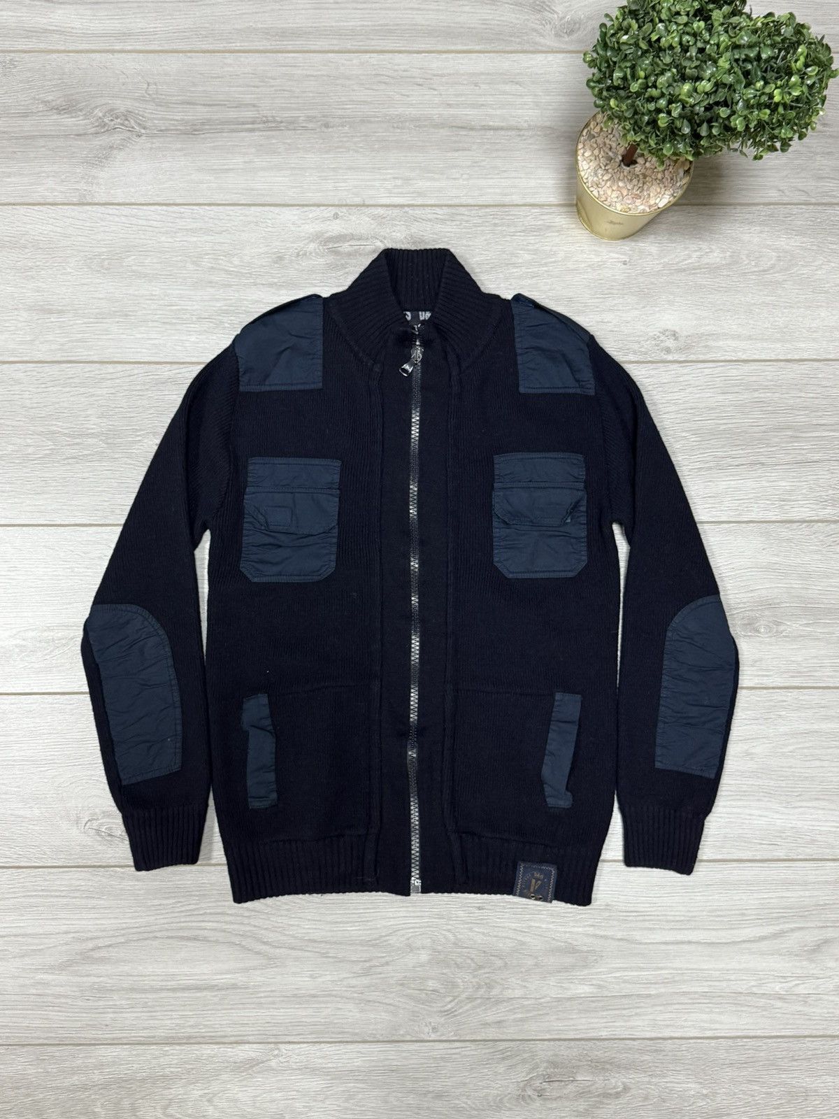 Dolce & Gabbana Dolce&Gabbana sweater avant-garde zip nylon pickets Size US M / EU 48-50 / 2 - 1 Thumbnail