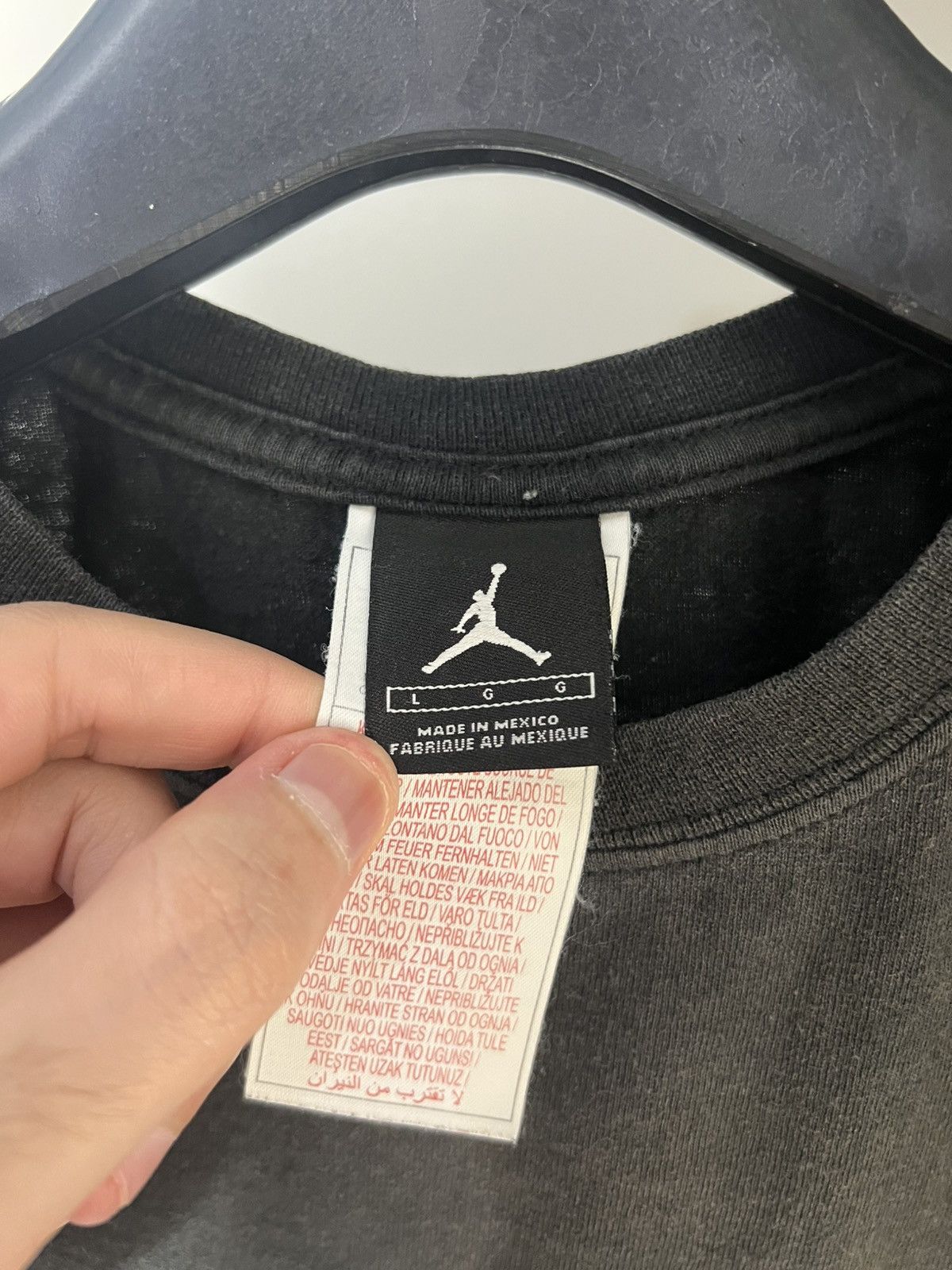 Jordan Brand × Vintage VERY RARE JORDAN BIG LOGO T-SHIRT RETRO JAPAN STYLE Y2K 90s Size US L / EU 52-54 / 3 - 5 Thumbnail
