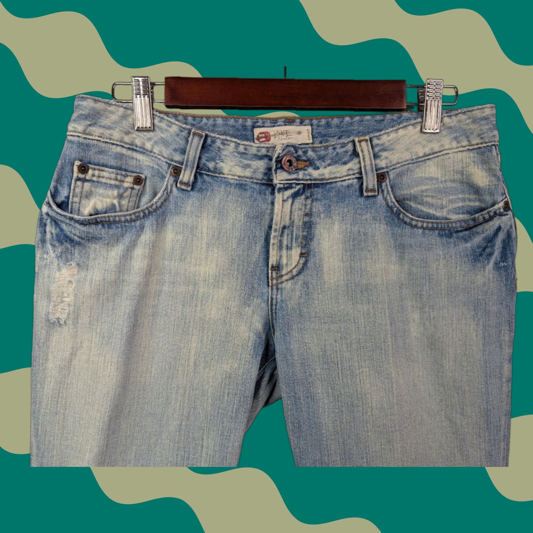 Vintage BKE Buckle STAN Womens Jeans - Denim, Size 30x33.5, Regular, Bootcut, Distressed Blue, Medium Wash, 67 Buckle Buckle, Pants, Jeans, Women Size 24" / US 00 / IT 34 - 1 Thumbnail