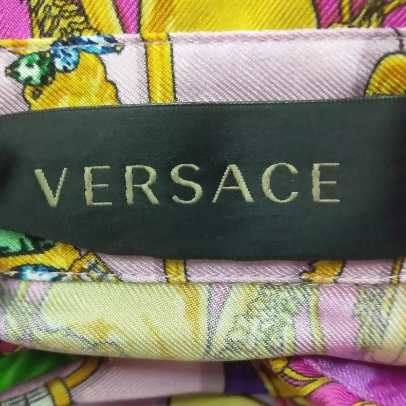 Versace Versace Mulberry silk water bottle print dress Size S / US 4 / IT 40 - 5 Thumbnail