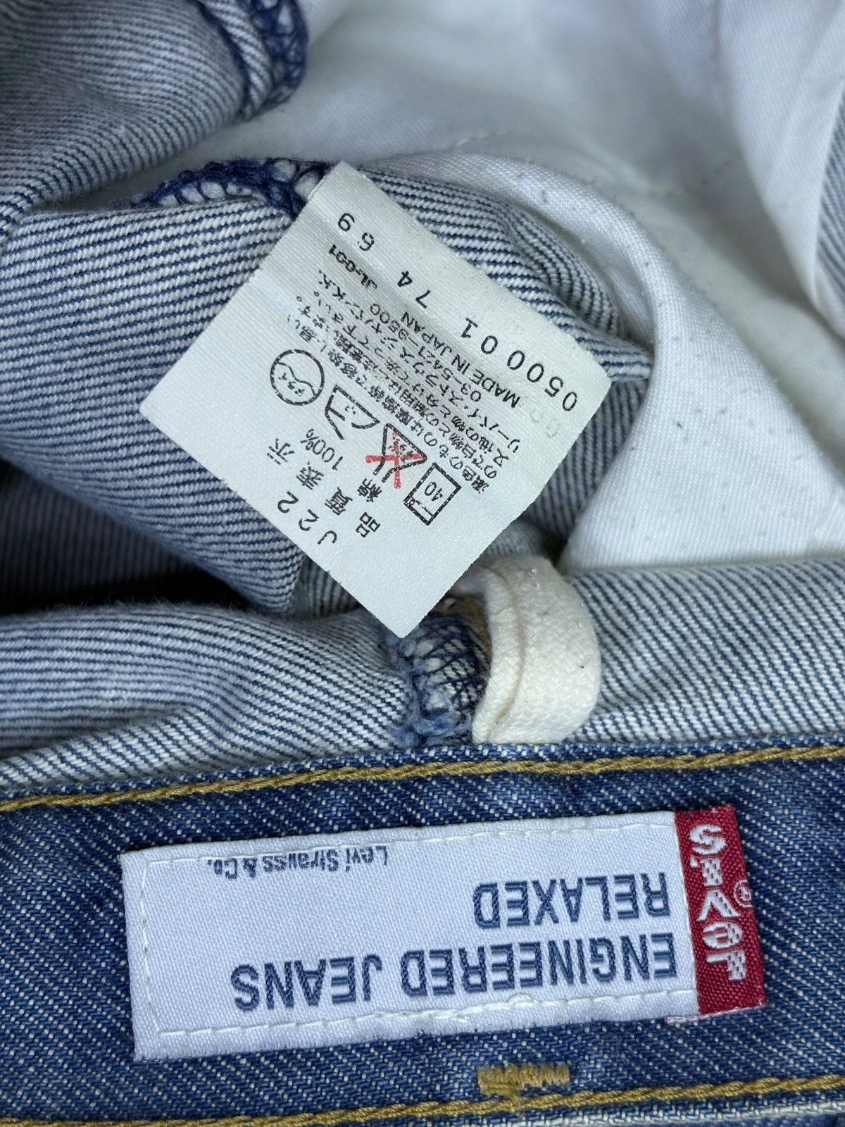 Levi's Vintage 90s Levis Engineered Faded Wash Distress Baggy Jean Size US 34 / EU 50 - 11 Thumbnail