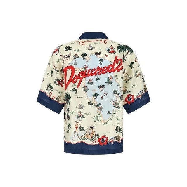 Dsquared2 DSQUARED2 Aloha Souvenir Shirt New & Authentic (Men's size:L Size US L / EU 52-54 / 3 - 2 Thumbnail