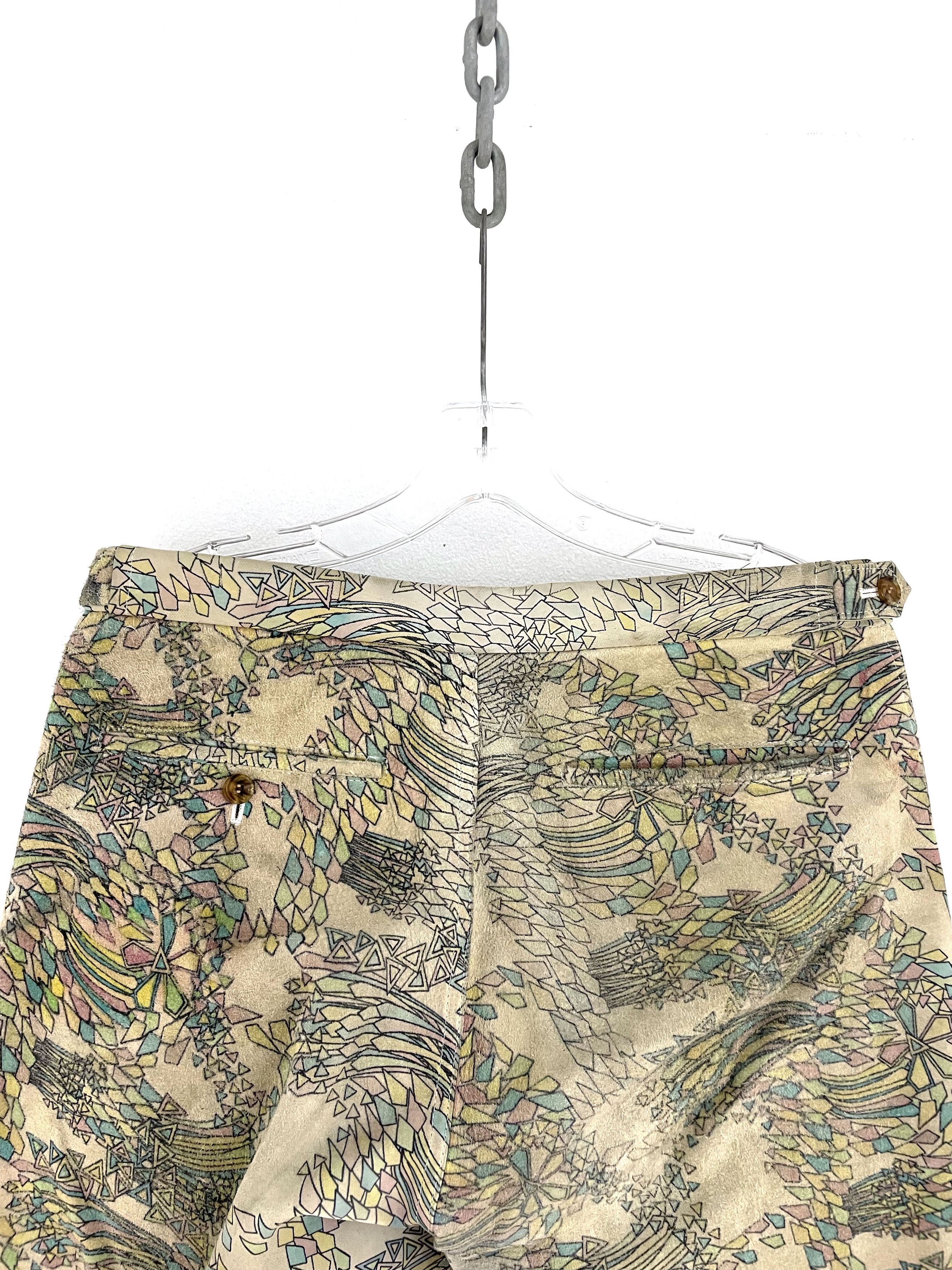 Comme des Garcons Homme Plus 2001 Psychedelic Suede Pants Size US 32 / EU 48 - 9 Thumbnail