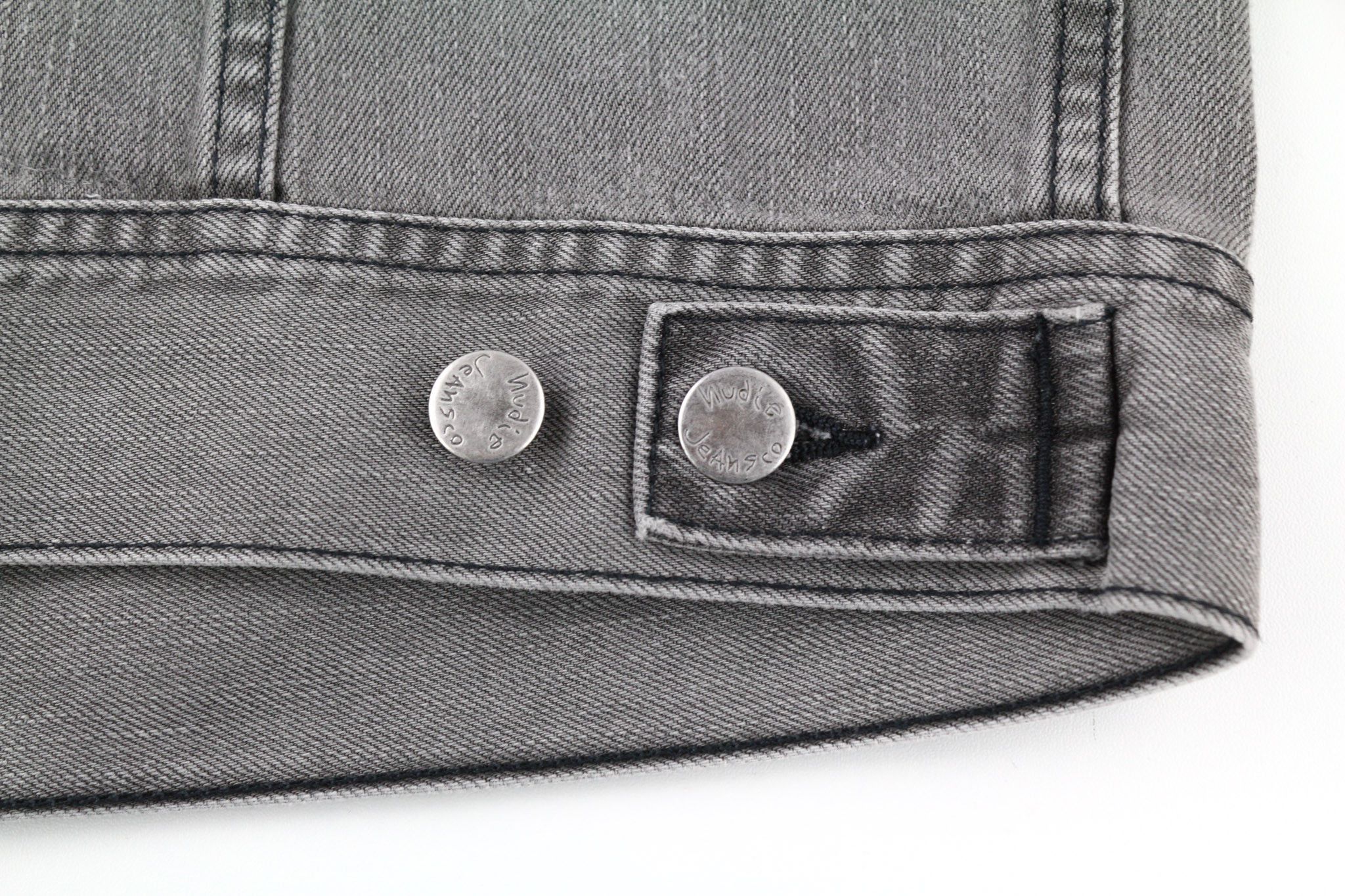 Nudie Jeans CONNY ORG. FOG M Organic Cotton Grey Denim Jacket 80344 Size US M / EU 48-50 / 2 - 7 Thumbnail