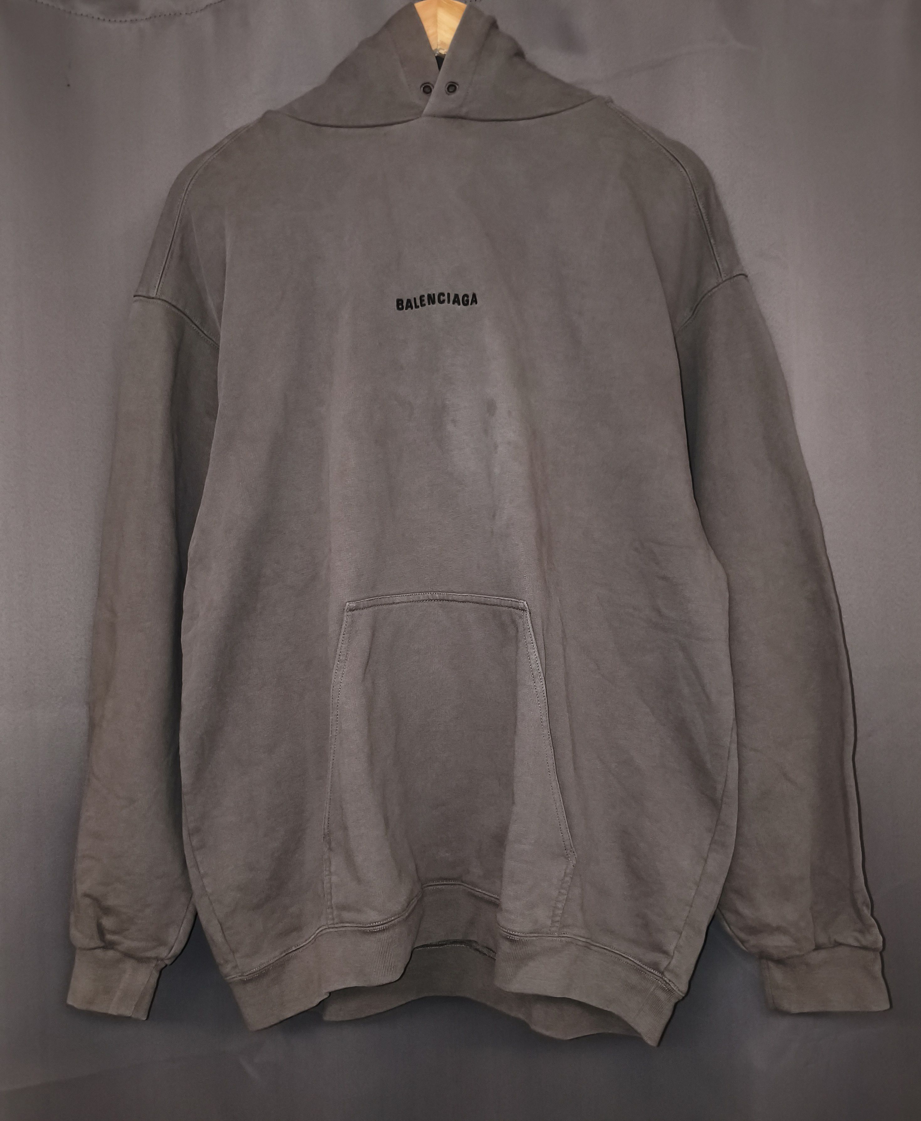 Balenciaga Balenciaga Embroidered Classic Logo Gray Size US XL / EU 56 / 4 - 2 Thumbnail