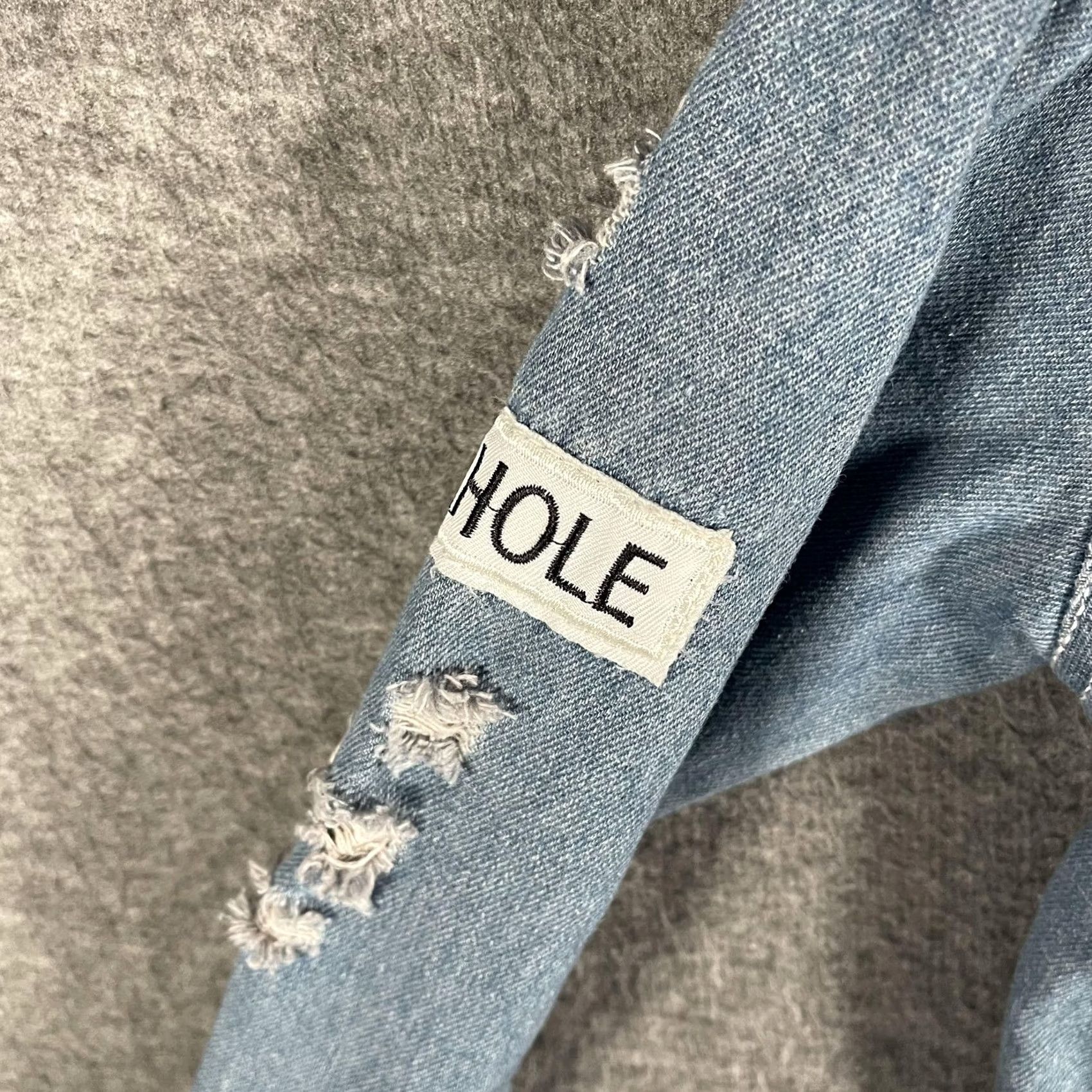 Denime Where Is My Mind Jacket Mens S Blue Denim Distressed NYC Bomber Grunge Shirt/Hoodie? Size US S / EU 44-46 / 1 - 6 Thumbnail