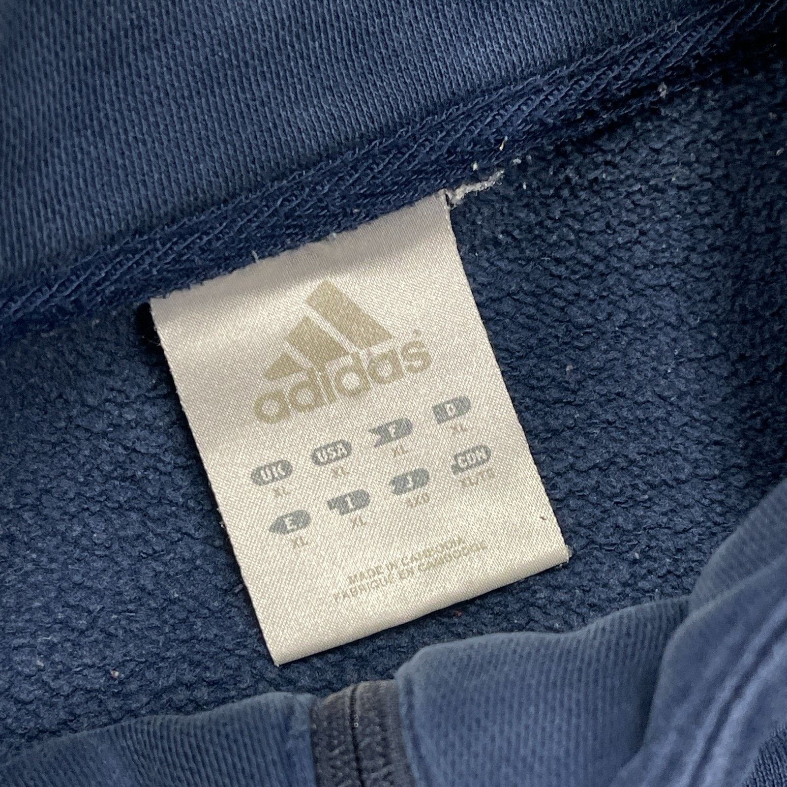 Adidas Adidas 1/4 Zip Pullover Sweater Navy Blue Size XL B12 Size US XL / EU 56 / 4 - 7 Thumbnail