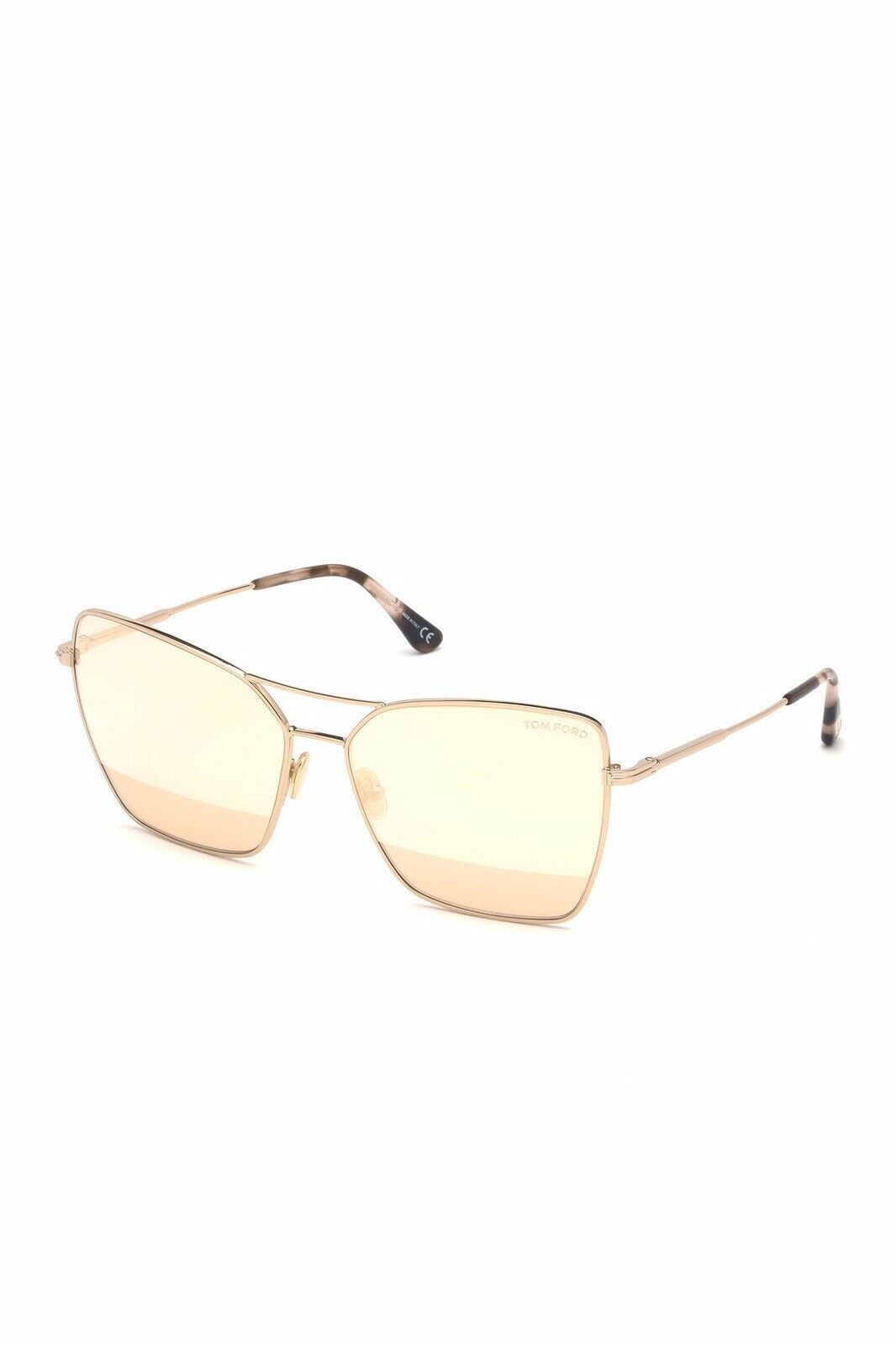 Tom Ford Tom Ford FT0738 28Z Rose Gold 61mm Square Sunglasses Size ONE SIZE - 2 Thumbnail