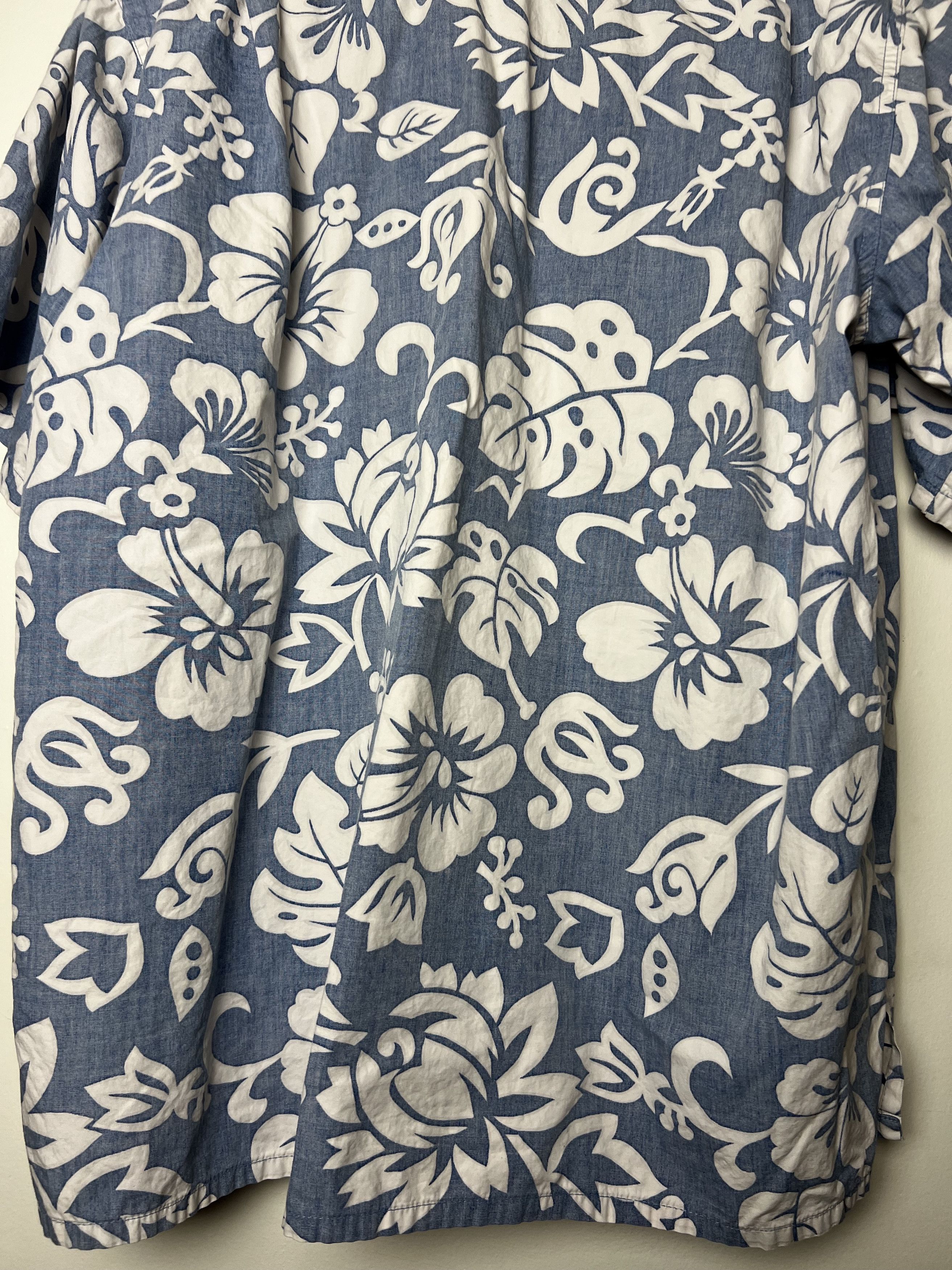 Vintage Vntg 80s Hawaiian Shirt: Barefoot in Paradise Aloha Print Size US L / EU 52-54 / 3 - 10 Thumbnail