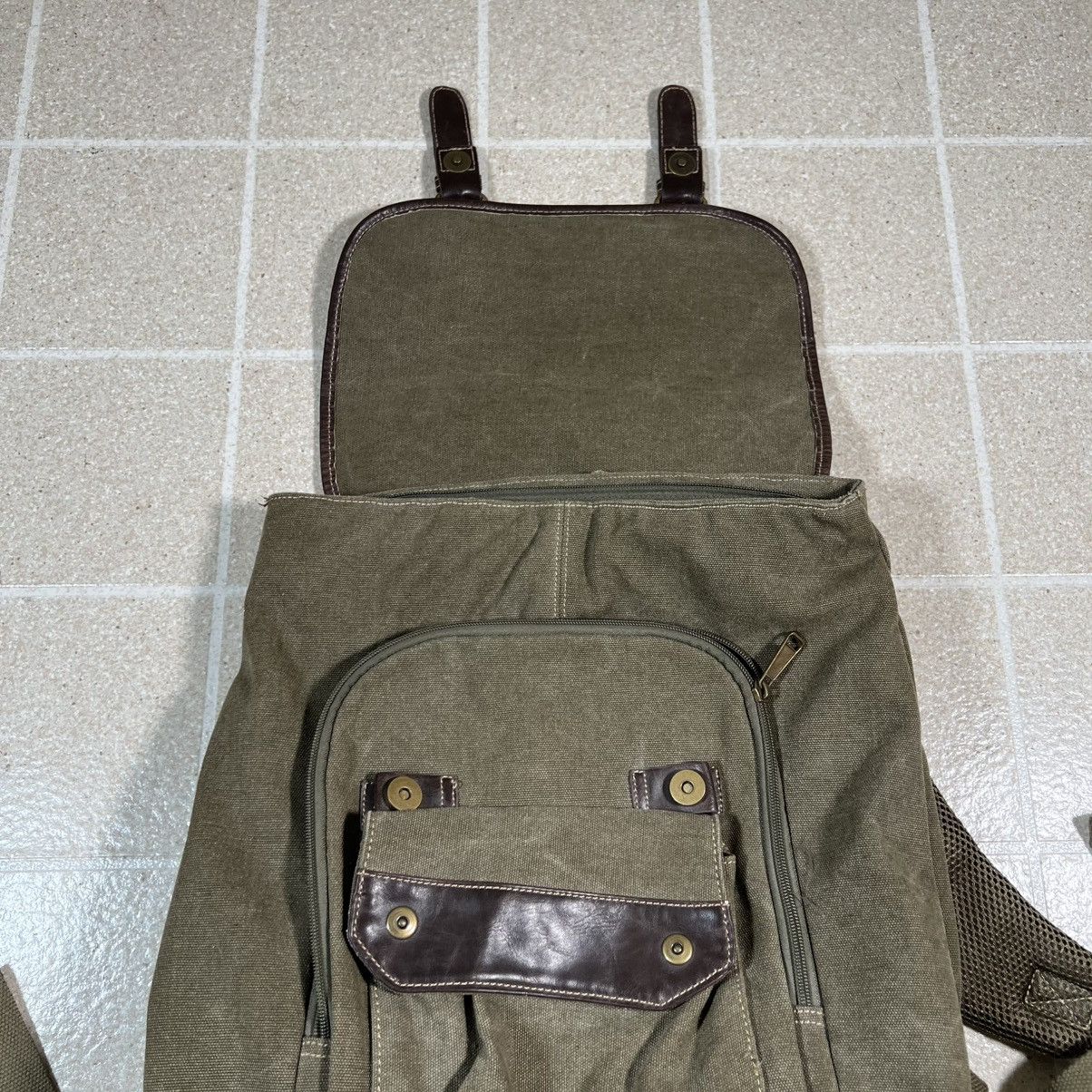 Vintage Cargoit Green Dual Strap Military Mountain Backpack Green Size ONE SIZE - 5 Thumbnail