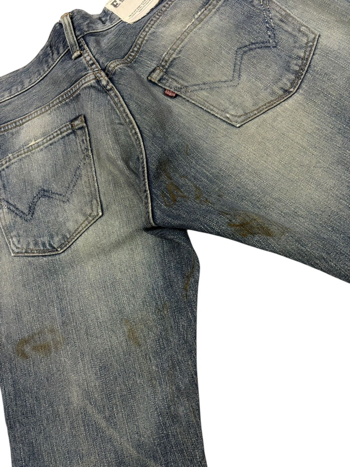 Edwin Vtg Edwin XVS Japan Distressed Jeans Size US 29 - 8 Thumbnail