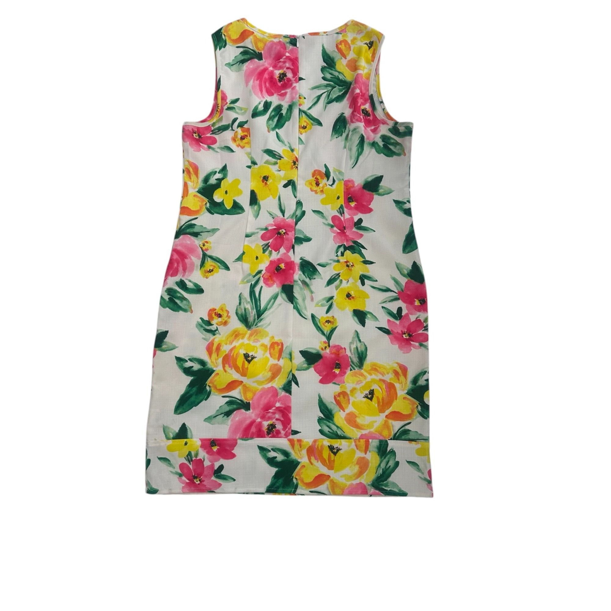 Other Nina Leonard Dress - Ivory Floral Shift - Size Large Size L / US 10 / IT 46 - 6 Thumbnail