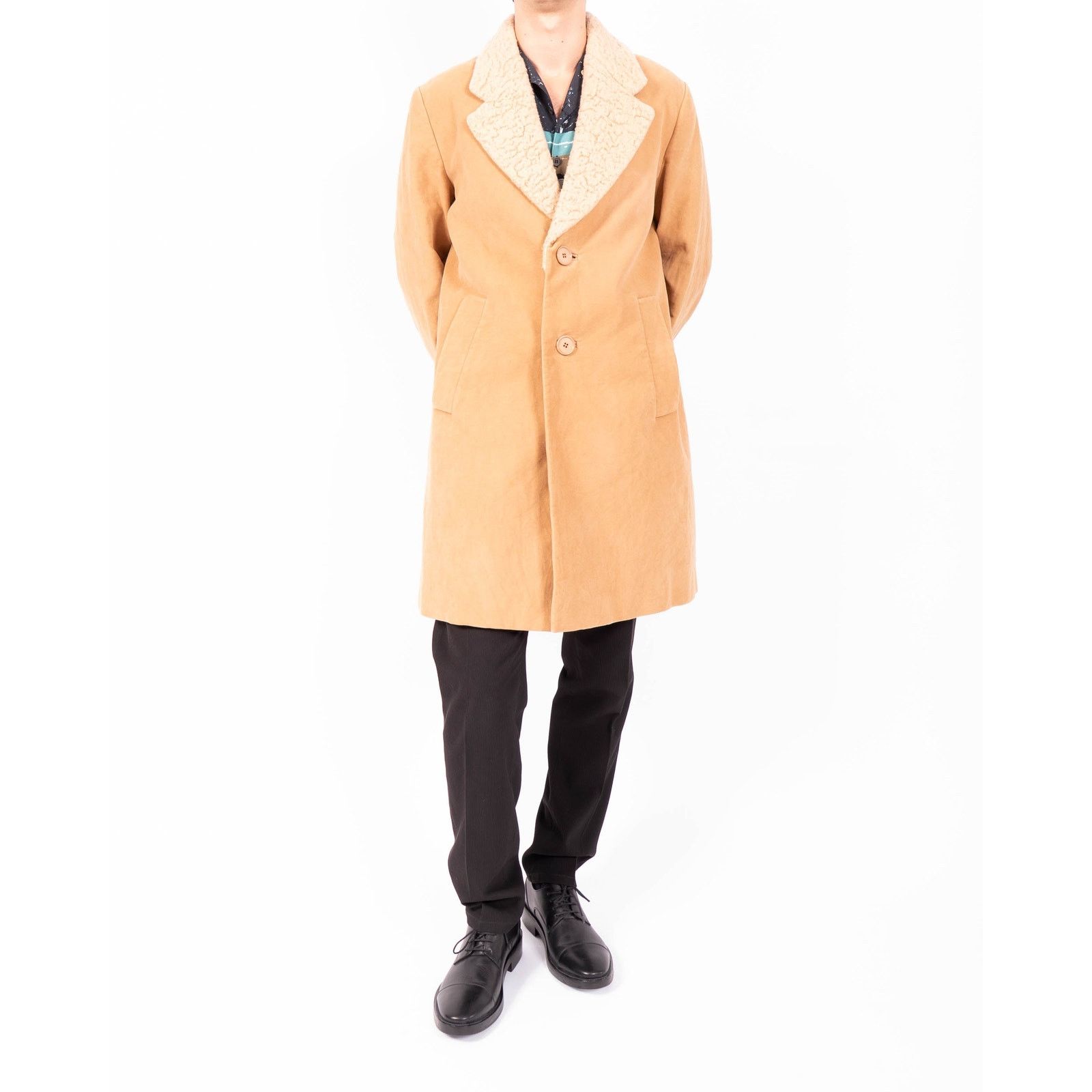 Prada FW10 Wool Trimmed Overcoat in Beige Wool Size US XL / EU 56 / 4 - 7 Thumbnail