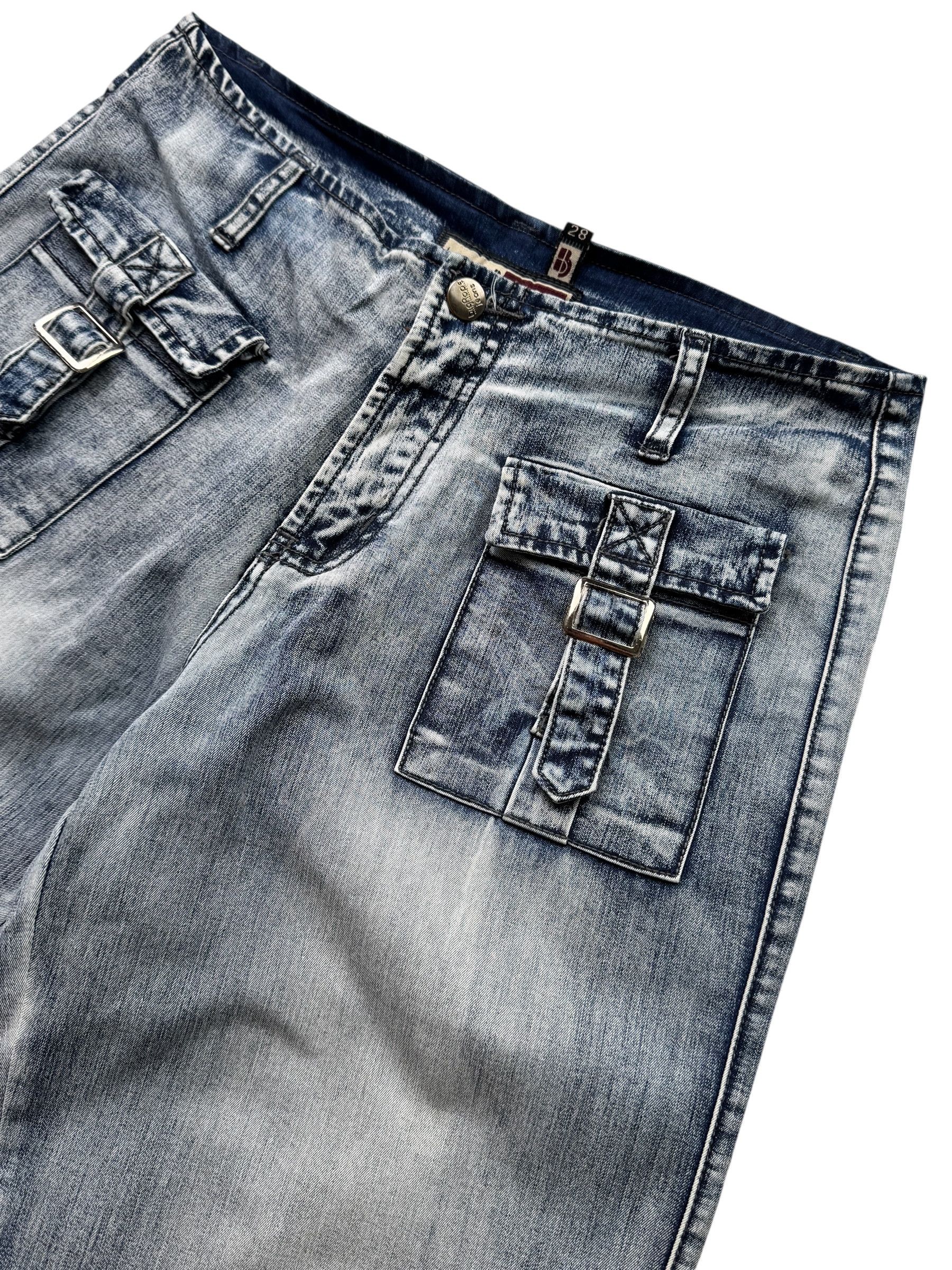 Japanese Brand Vintage Cargo Jeans With Straps W439(V9) Size 27" / US 4 / IT 40 - 3 Thumbnail