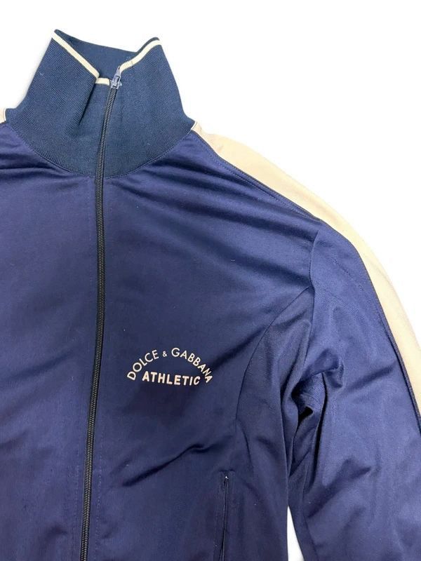 Dolce & Gabbana Vintage Dolce & Gabbana Athletic Track Jacket, Navy Size US M / EU 48-50 / 2 - 6 Thumbnail