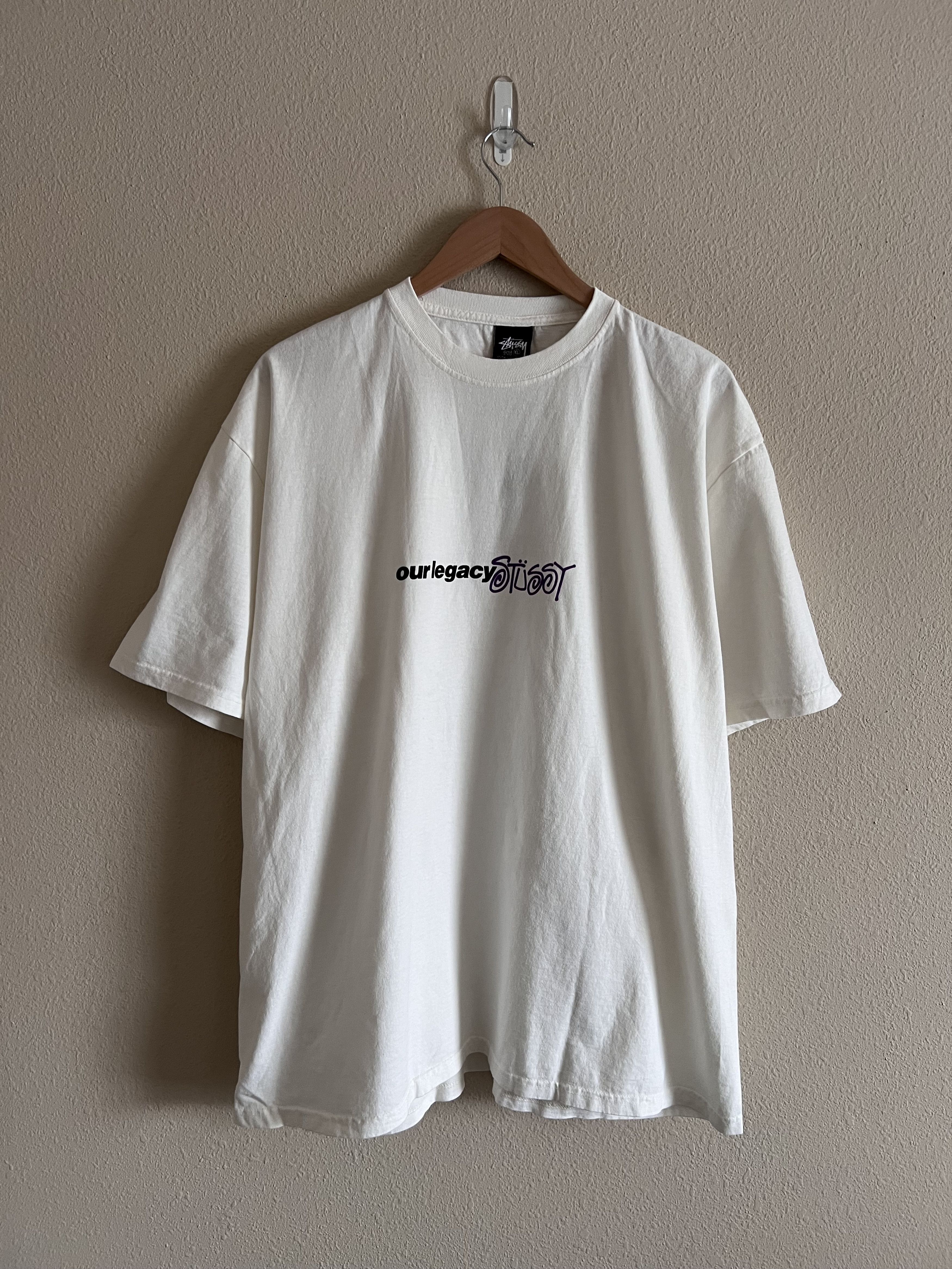 Our Legacy × Stussy Stussy Our Legacy Workshop Pigment Dyed Sport Tee in Natural Size US XL / EU 56 / 4 - 2 Thumbnail