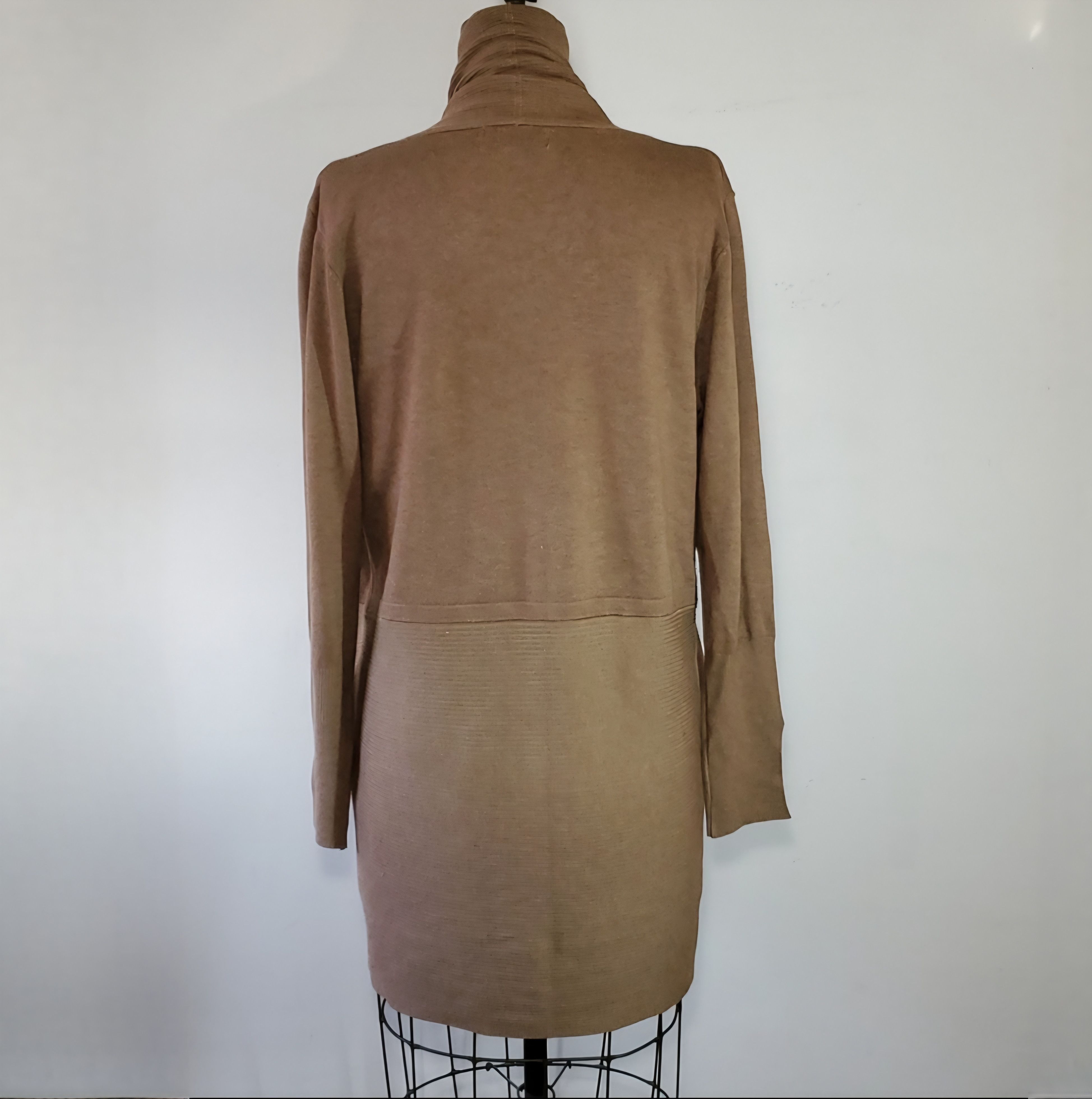 Magaschoni Magaschoni Size XL Cardigan Sweater Knit Open Front Pockets Size XL / US 12-14 / IT 48-50 - 6 Thumbnail