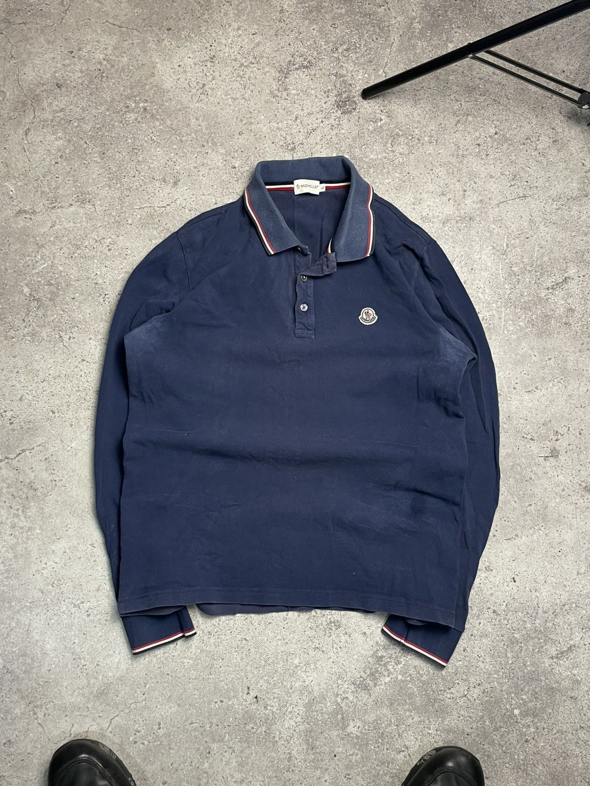 Moncler Moncler Polo Long sleeve Size US L / EU 52-54 / 3 - 1 Thumbnail