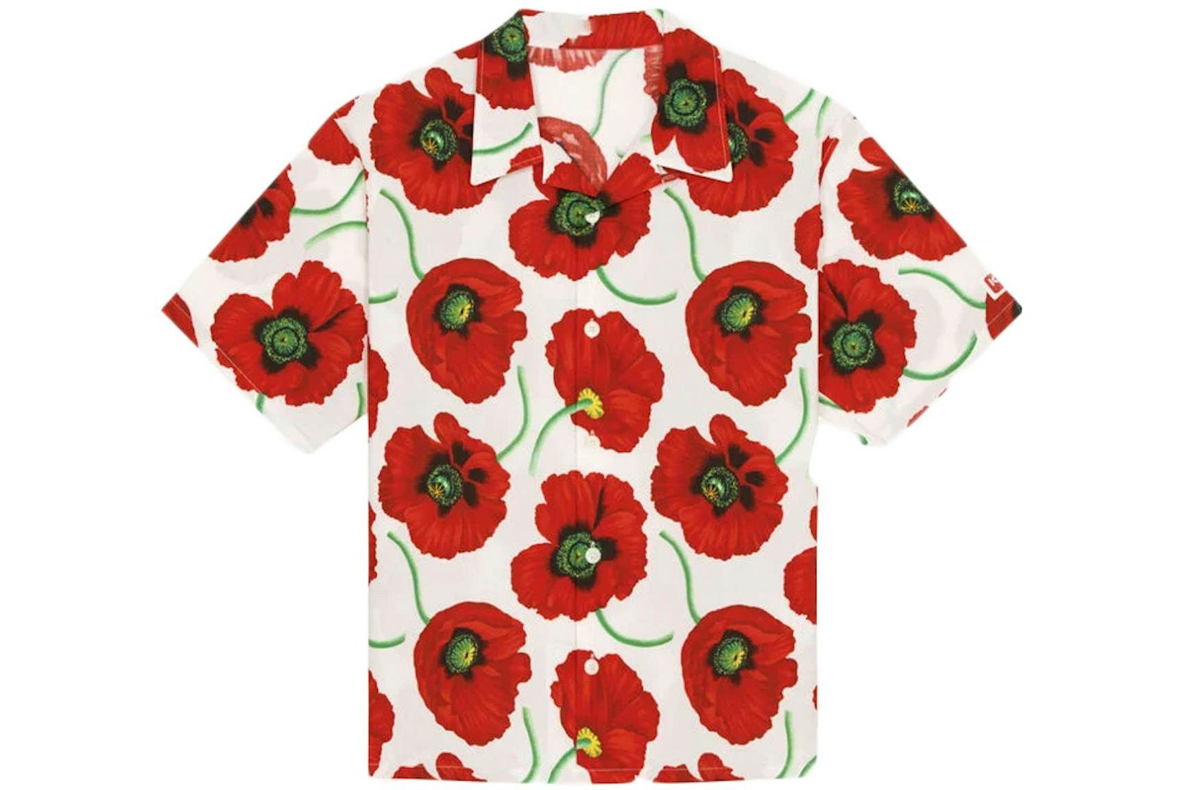 Designer White & Red Floral Hawaiian Shirt – Classic Island Style Size US L / EU 52-54 / 3 - 1 Thumbnail