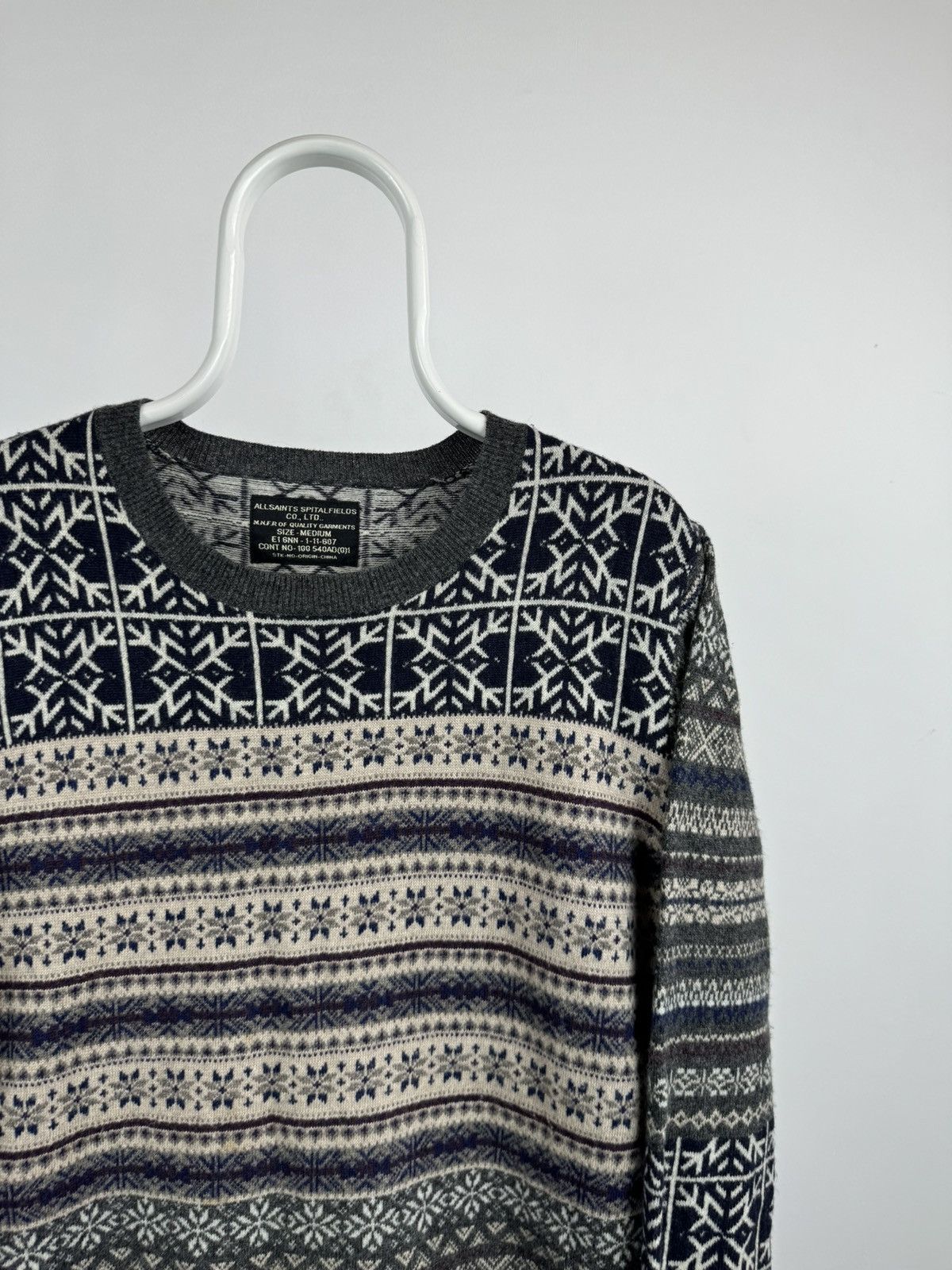 Allsaints All Saints Spitalfields Multicolour Sweater Size US M / EU 48-50 / 2 - 2 Thumbnail