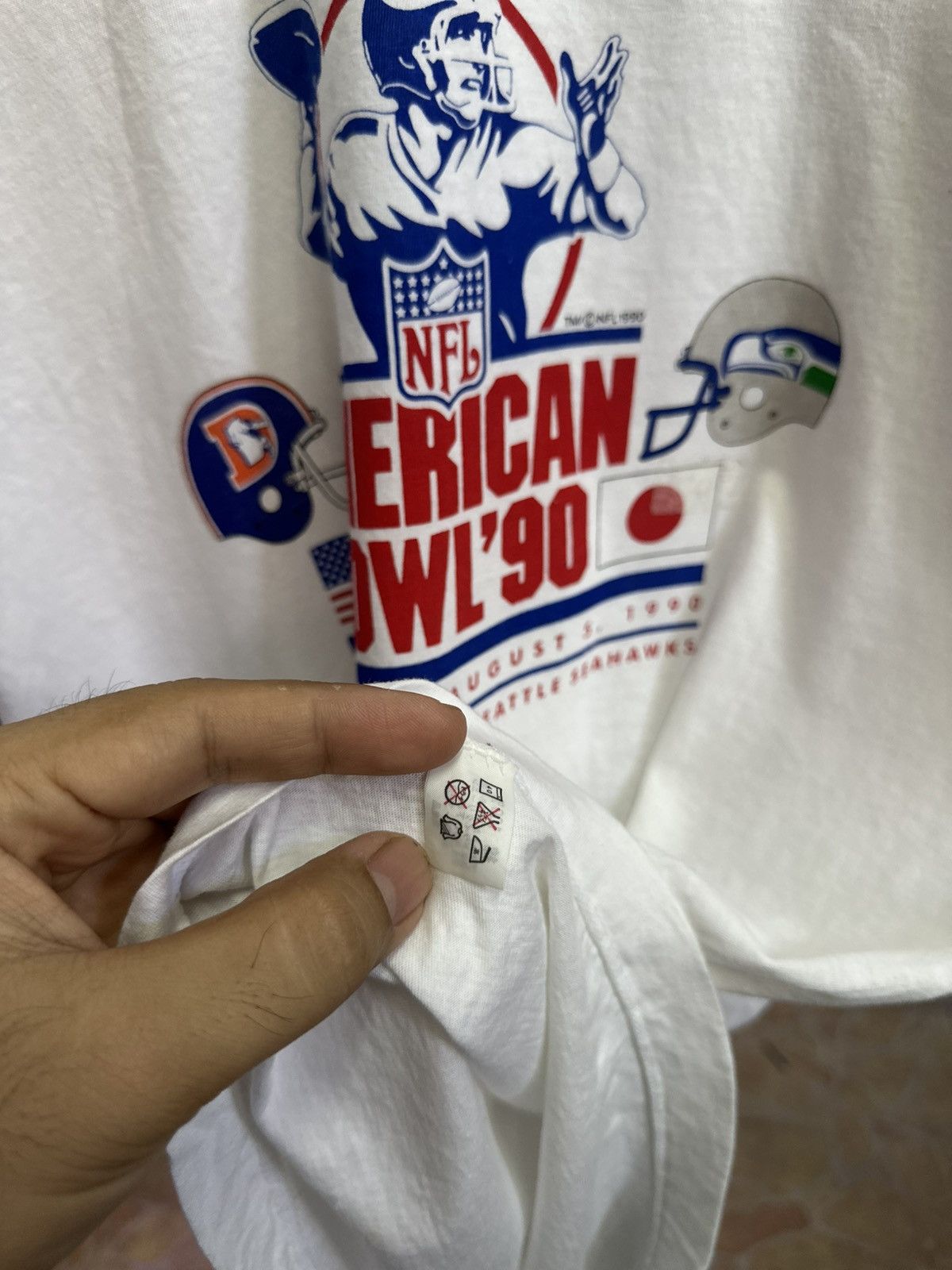 Vintage Vintage NFL 1990 tshirt Size US S / EU 44-46 / 1 - 4 Thumbnail
