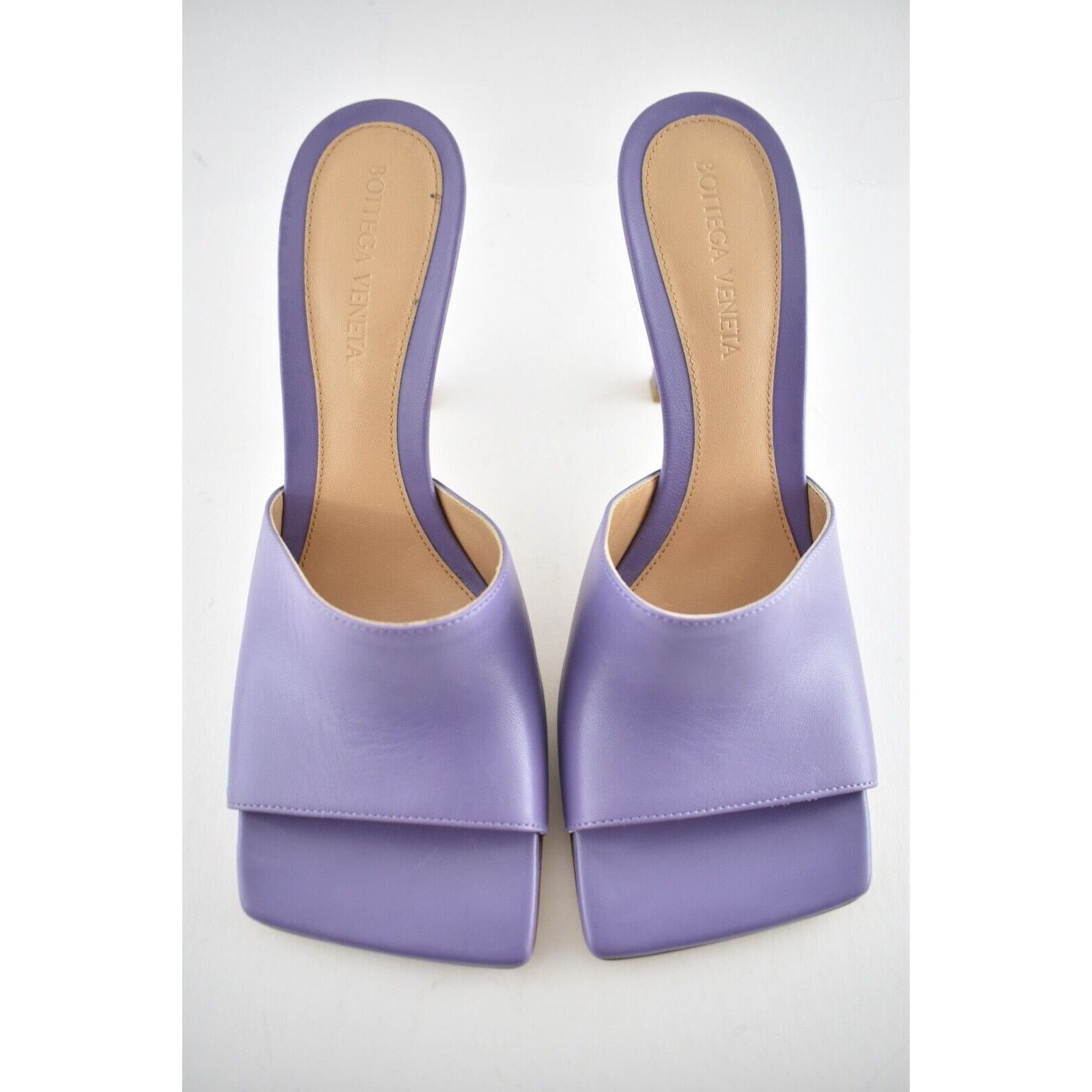 Bottega Veneta Stretch Square Toe Lavender Backless Sandal Heel Pump 38 Size US 8 / IT 38 - 7 Thumbnail