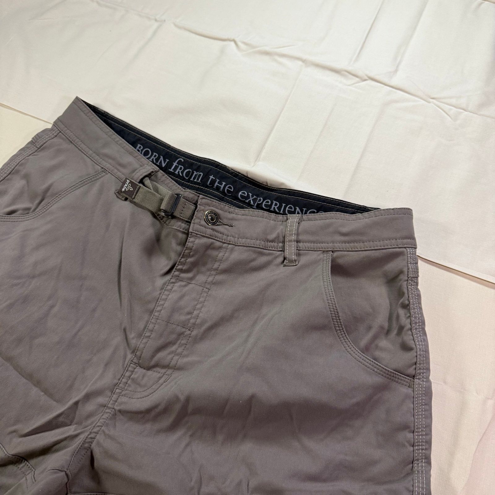 Prana Prana Stretch Zion Shorts Mens L Gray Cargo Hiking Quick Dry Size US 26 / EU 42 - 1 Thumbnail
