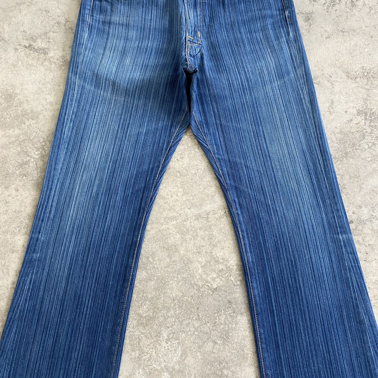 Japanese Brand Blue Way Japan Twill Striped Flared Denim Jeans Size US 28 / EU 44 - 3 Thumbnail