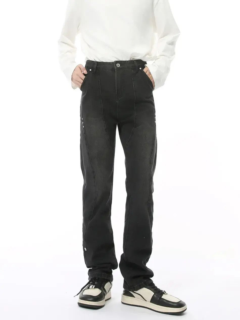 Japanese Brand Retro loose straight leg high street jeans Size US 32 / EU 48 - 1 Thumbnail