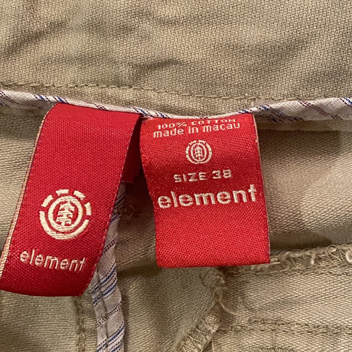 Element × JNCO × Southpole Vintage Y2K Earth Tone Tan Element Baggy Cargo Shorts 38 Size US 38 / EU 54 - 20 Thumbnail