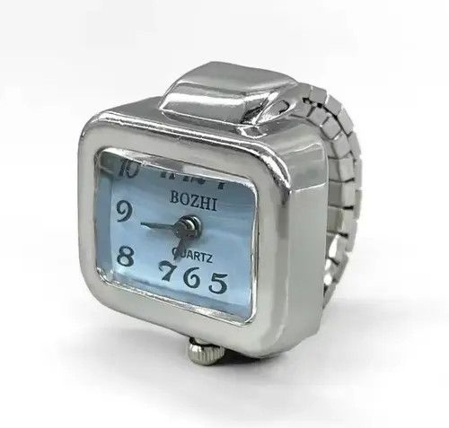 Other Gorgeous Rectangle Finger Silver Ring Watch Size ONE SIZE - 4 Thumbnail