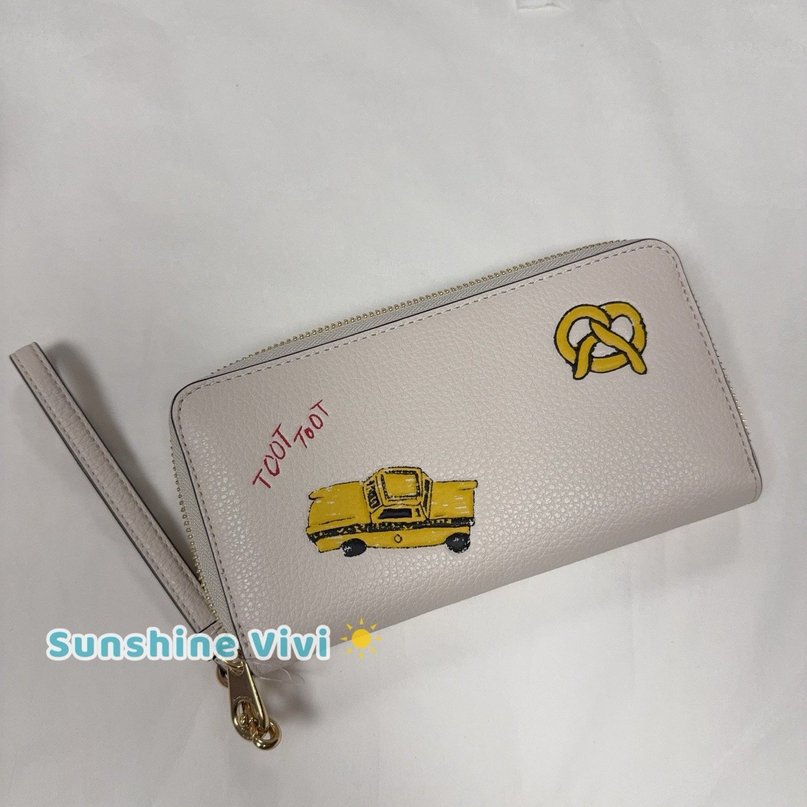 Coach NWT Coach Long Zip Around Wallet With Sketch Print CAX11 Size ONE SIZE - 3 Thumbnail