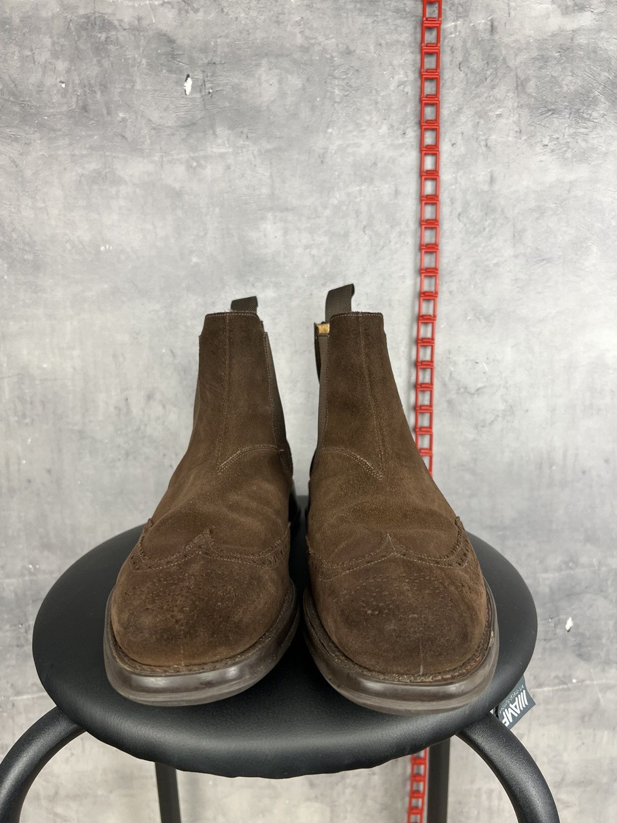 Church's Church's Brown Suede Chelsea Boots Shoes UK 9 F US 10 EU 43 Size US 10 / EU 43 - 2 Thumbnail