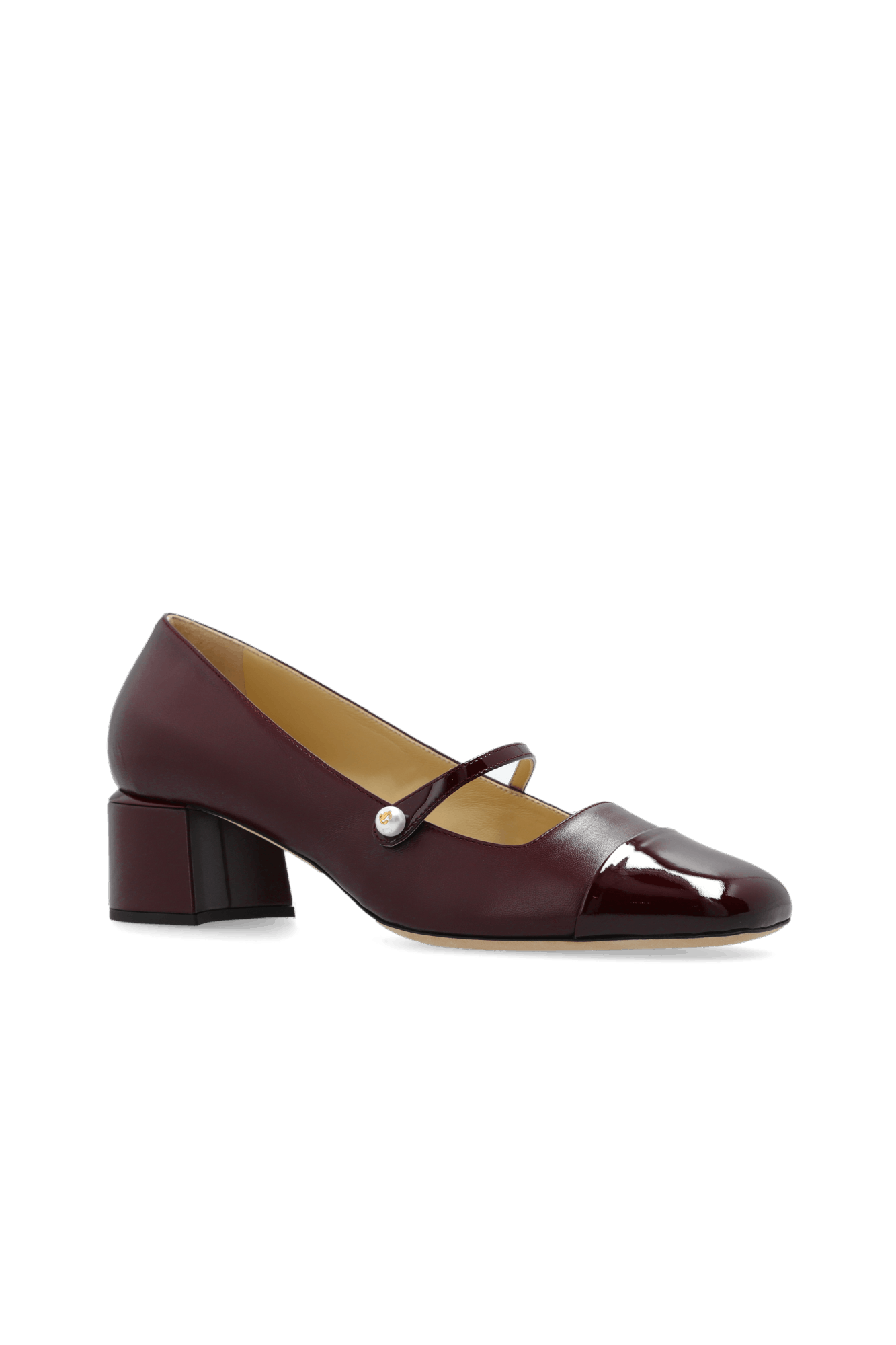 Jimmy Choo o1s22i1n1024 Mary Jane Style Pumps in Burgandy Size US 10 / IT 40 - 5 Thumbnail
