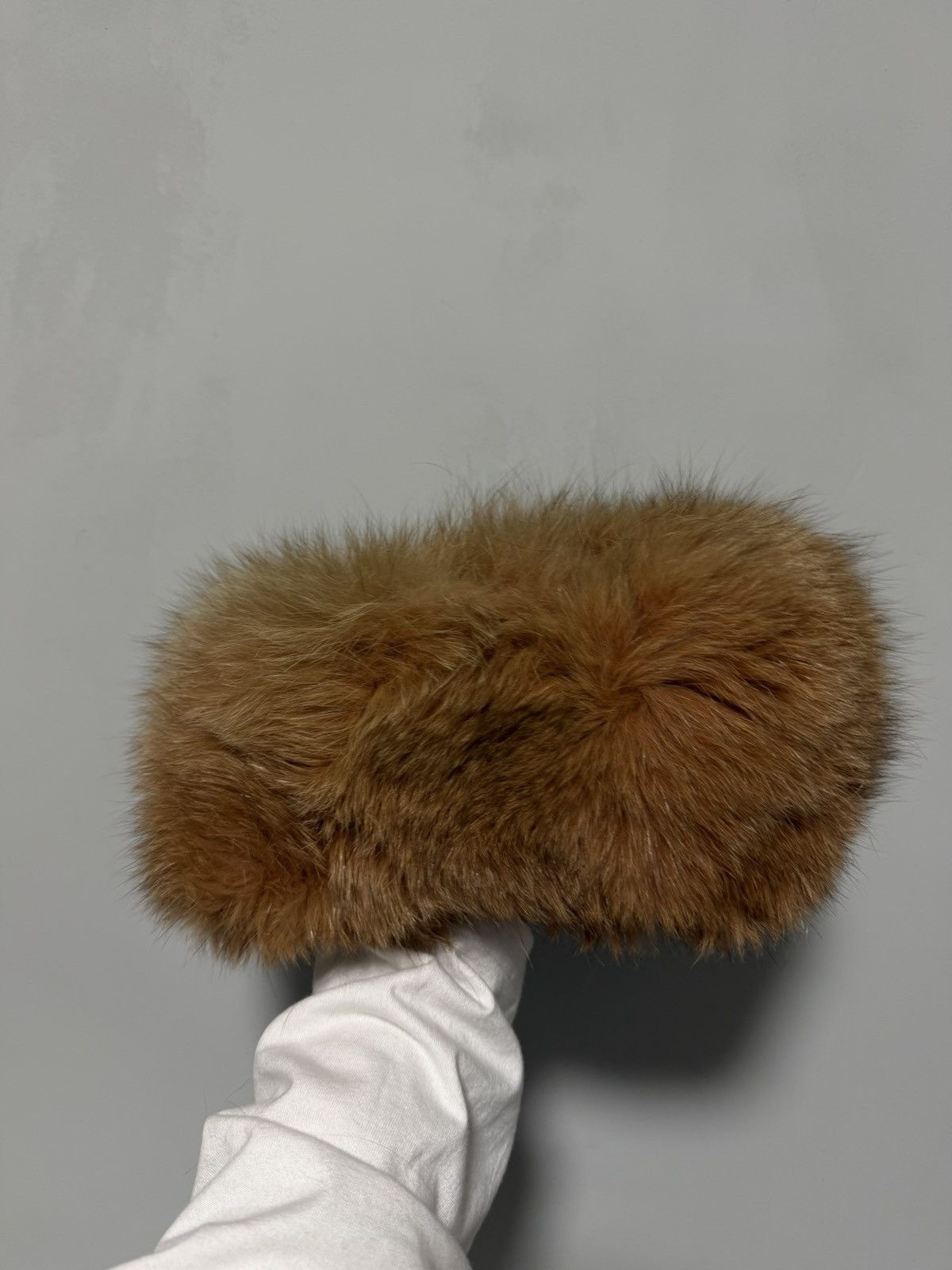 Japanese Brand Vintage Fuzzy Hat Real Fur Beret Style Y2K Yeti balenciaga Size ONE SIZE - 4 Thumbnail