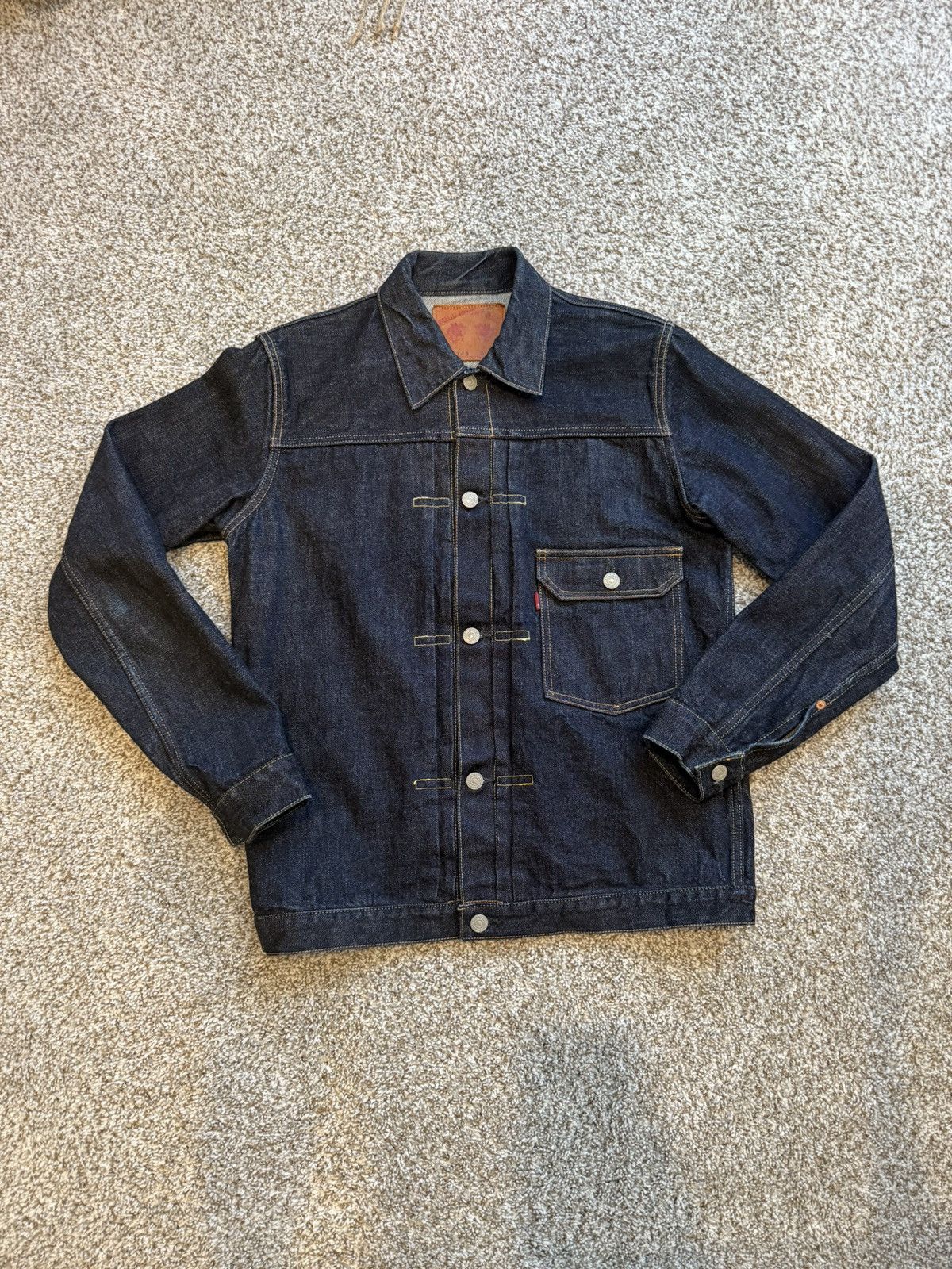 Full Count & Co. Full Count Selvedge Denim Jacket Lot 2743 Size 40 Size US S / EU 44-46 / 1 - 1 Thumbnail