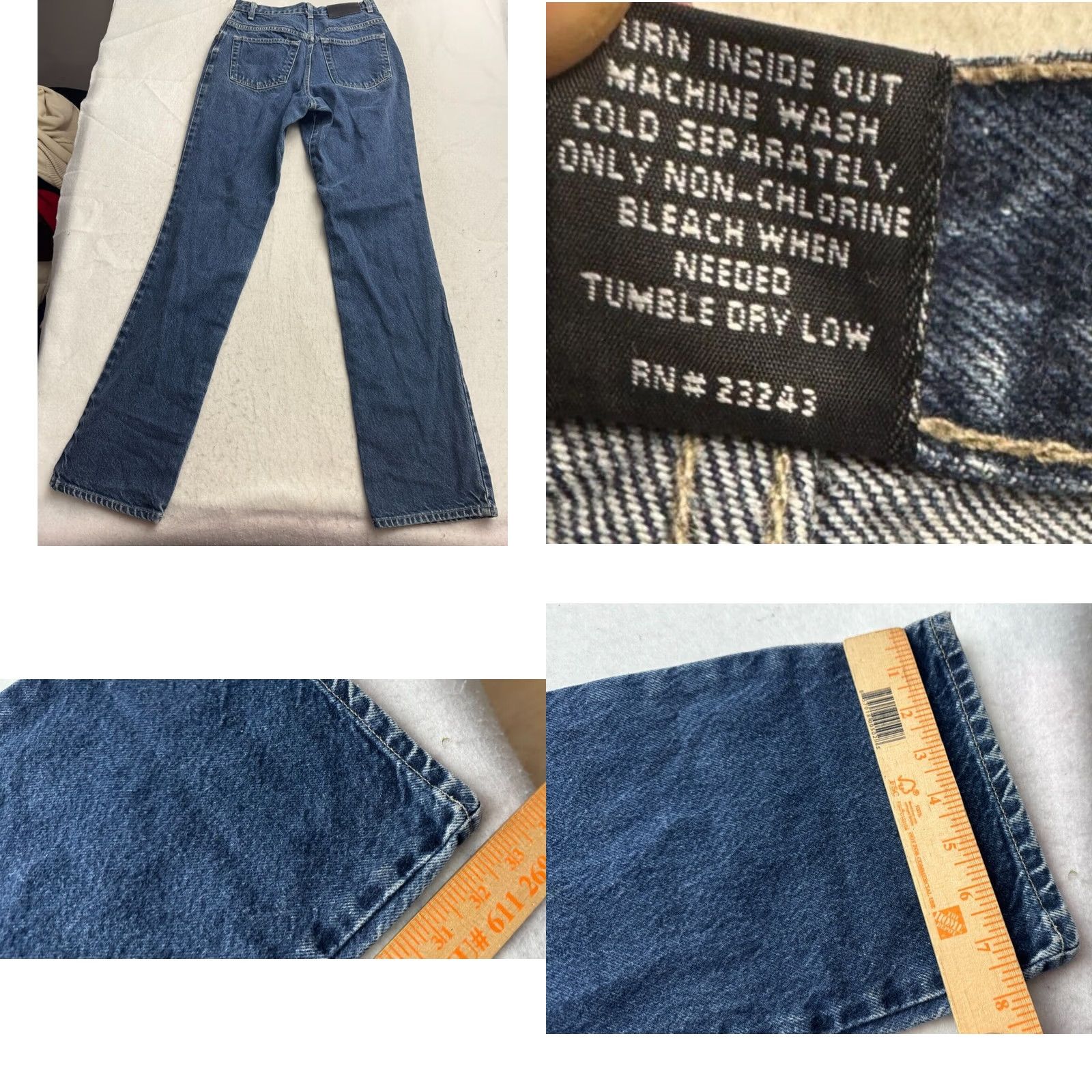 Vintage VINTAGE New York & Company Bootcut Womens 4 Blue Denim Jean Boot cut Pant Women Tall 25x33 Size 27" / US 4 / IT 40 - 8 Thumbnail