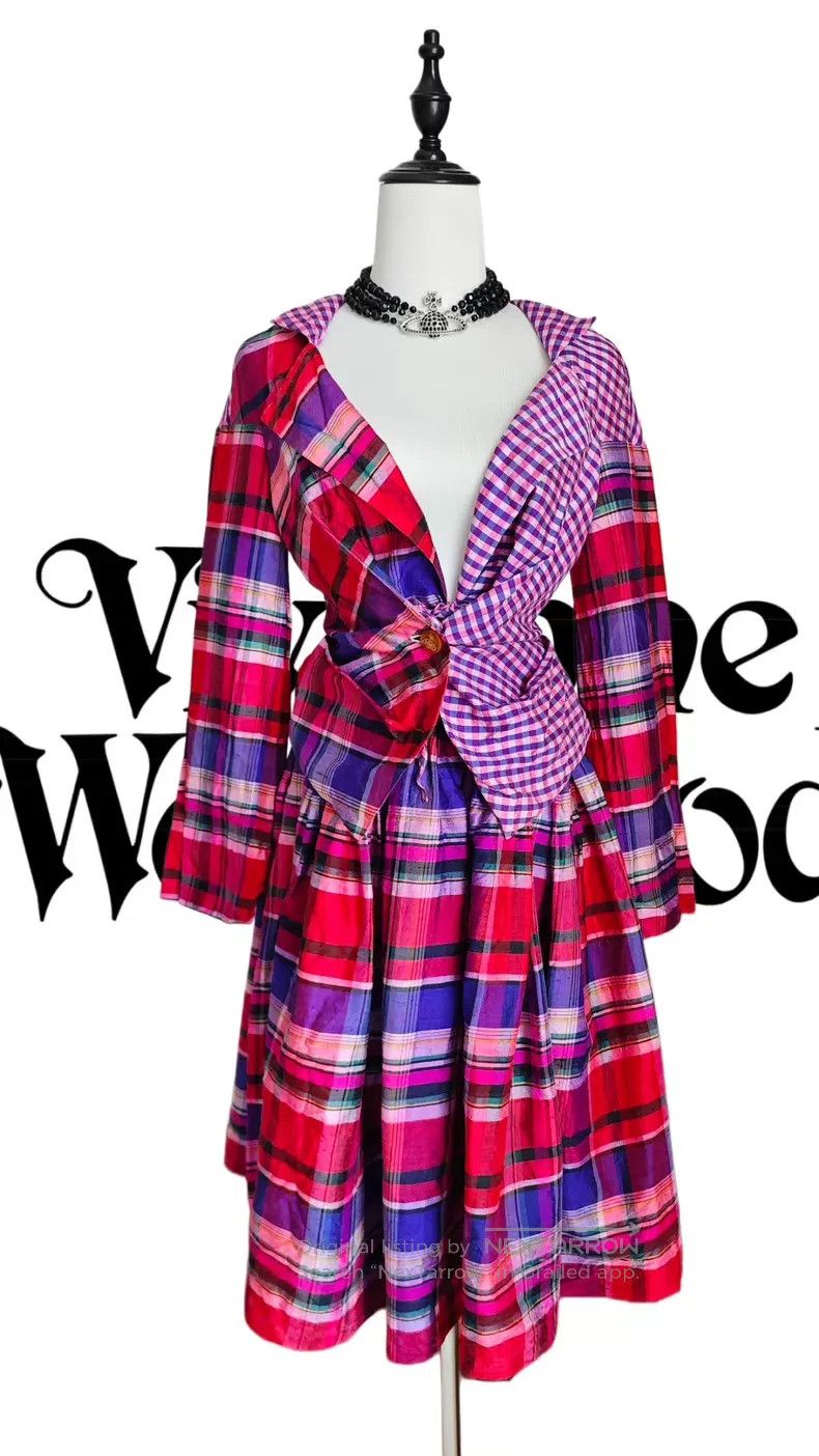 Vivienne Westwood Vivienne Westwood Plaid Patchwork Suit Size XS / US 0-2 / IT 36-38 - 5 Thumbnail