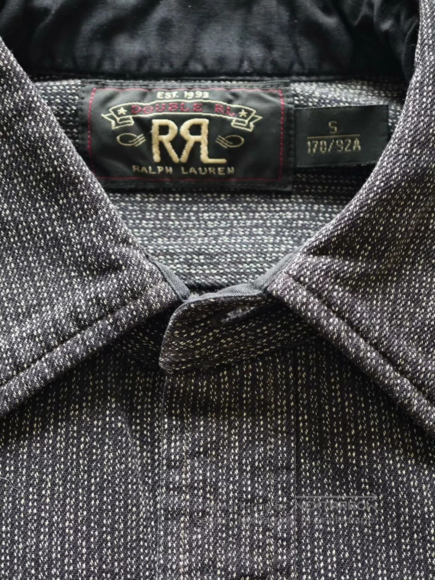 RRL Ralph Lauren RRL Black Stripe Pepper Salt Shirt. Size US S / EU 44-46 / 1 - 3 Thumbnail