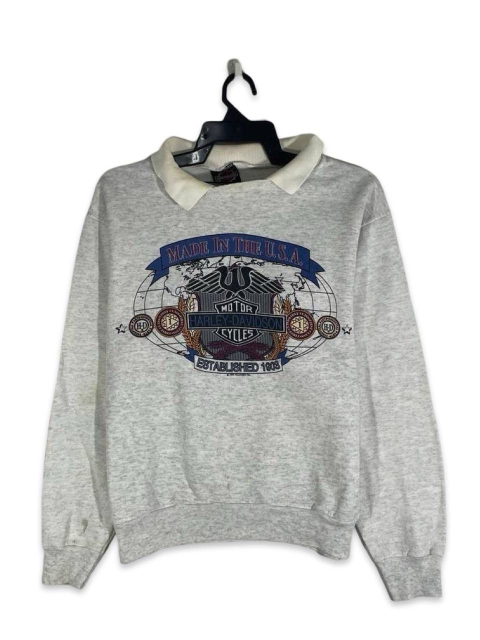 Harley Davidson Vintage 90s 1992 Harley Davidson bobs woodstock ill M Size US M / EU 48-50 / 2 - 1 Thumbnail