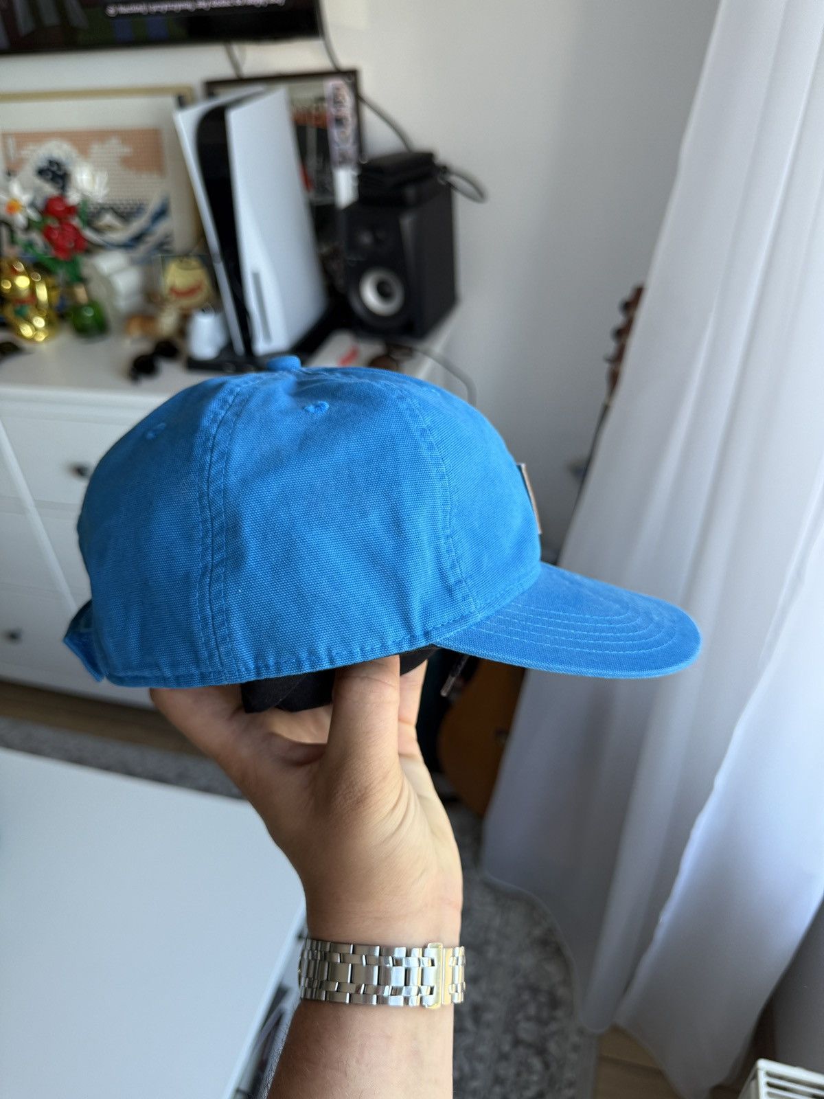 Carhartt Vintage 90s Carhartt big logo patch cap / hat workwear skate Size ONE SIZE - 4 Thumbnail