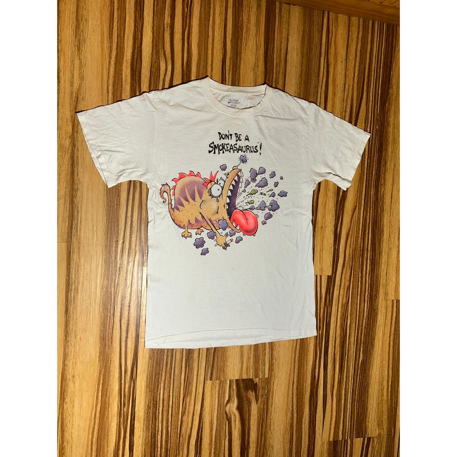 Vintage Vintage 1999 Don’t Be A Smokeasaurus Tshirt Size Small Size US S / EU 44-46 / 1 - 2 Thumbnail