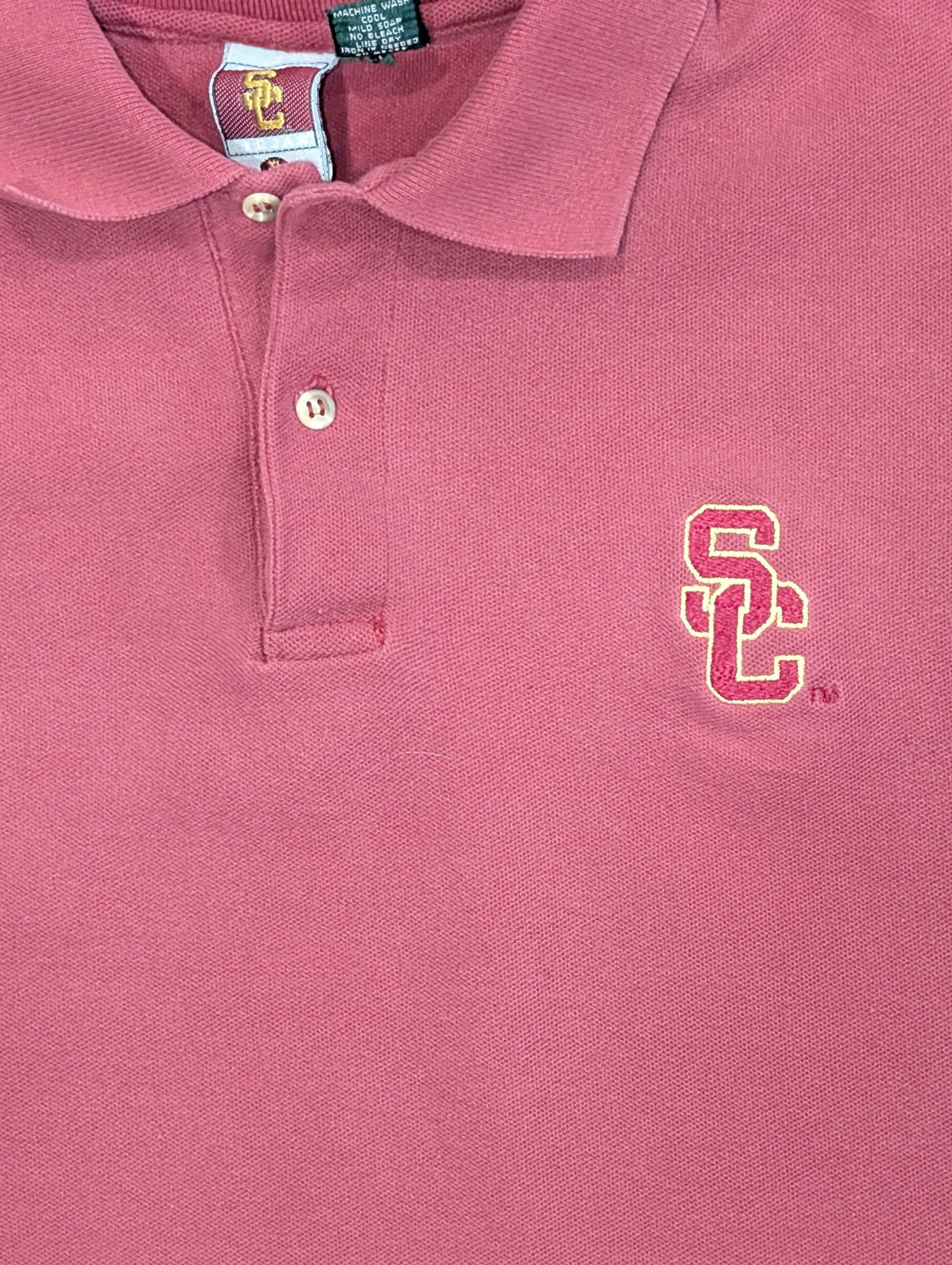 Vintage Vintage USC Trojans polo shirt - SIZE XL Size US XL / EU 56 / 4 - 2 Thumbnail