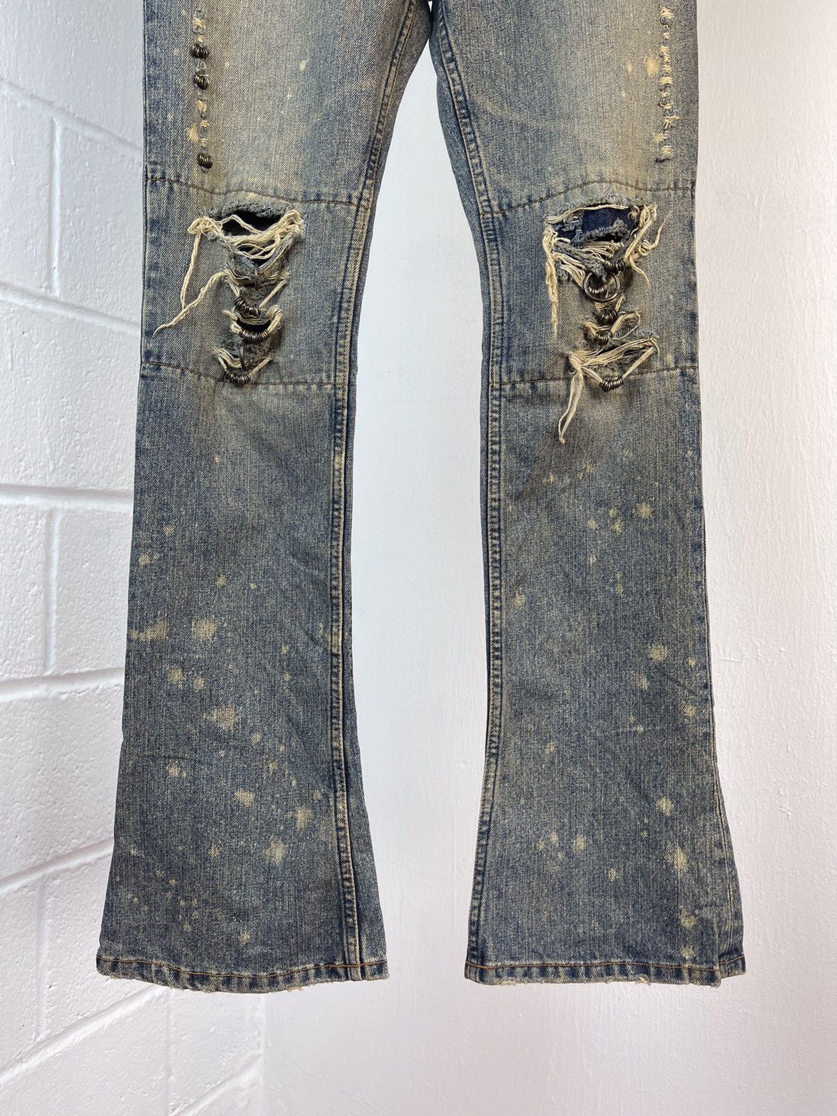 If Six Was Nine × KMRii × Le Grande Bleu (L.G.B.) TruePiece IFSIXWASNINE MUD MAX FLARE DENIM Size US 29 - 5 Thumbnail