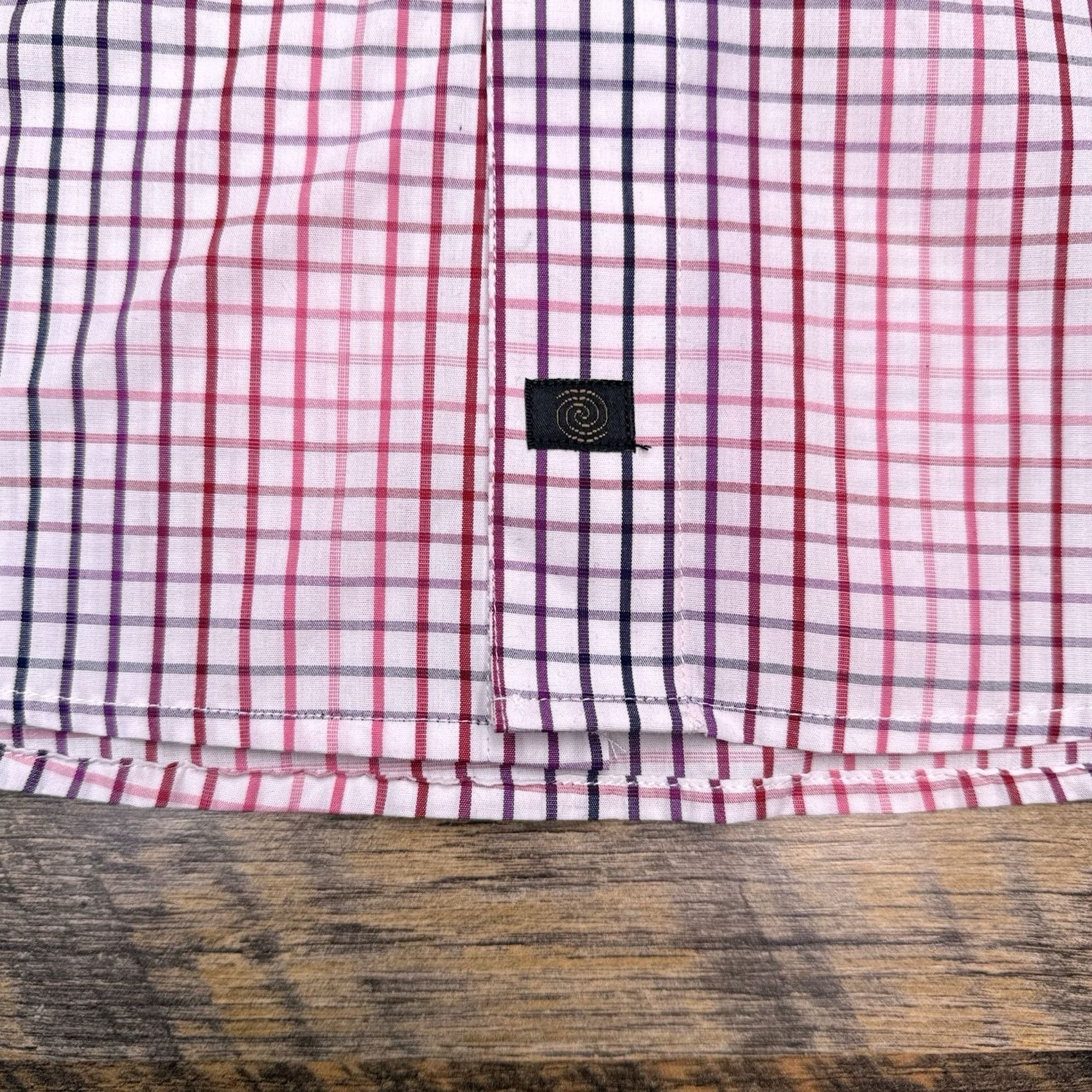 Vintage FX Fusion Shirt Mens Medium Red Check Button Up Wrinkle Resistant New Size US M / EU 48-50 / 2 - 7 Thumbnail