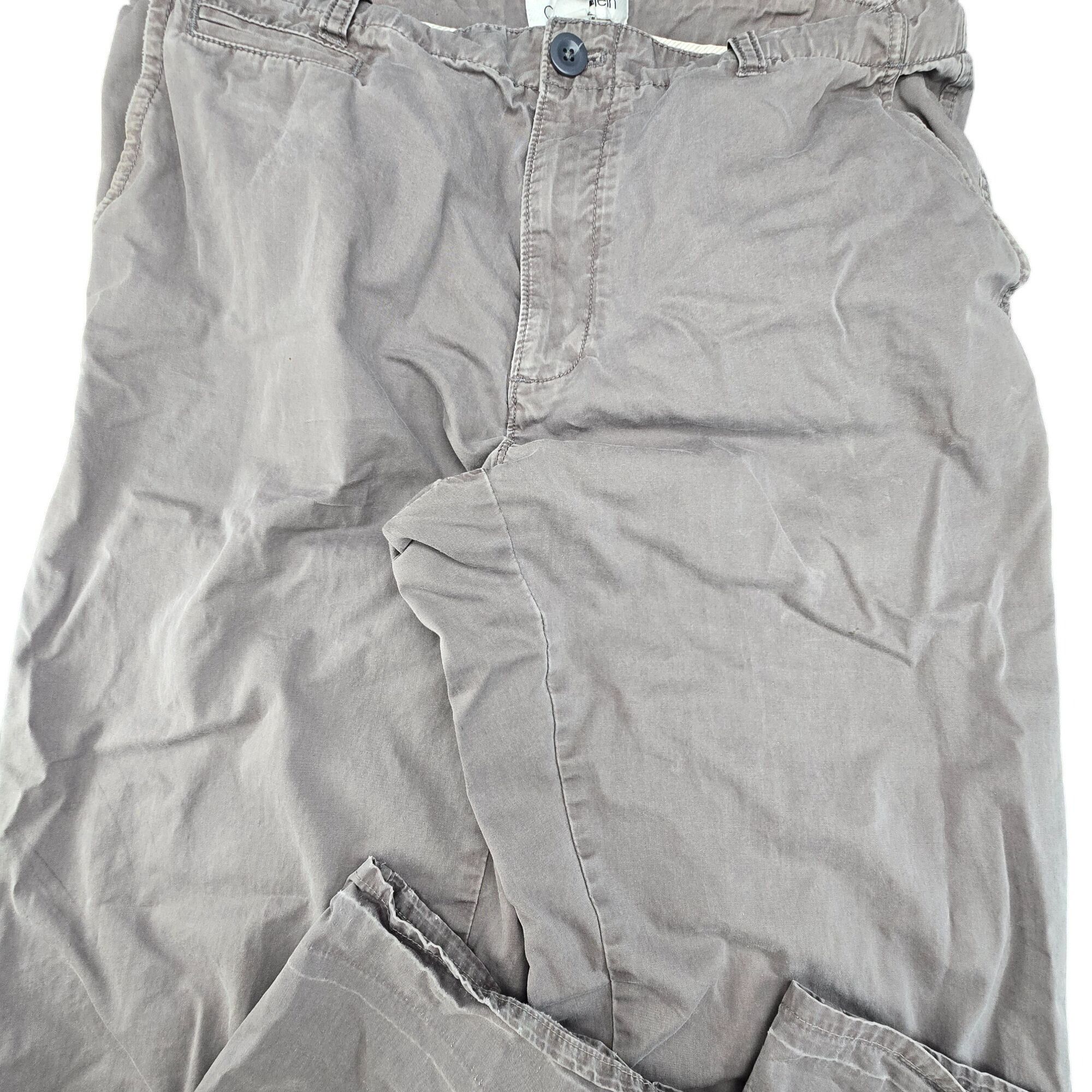 Other Calvin Klein Dylan Mens Casual Pants 32x34 Gray 100% Cotton Size US 32 / EU 48 - 3 Thumbnail