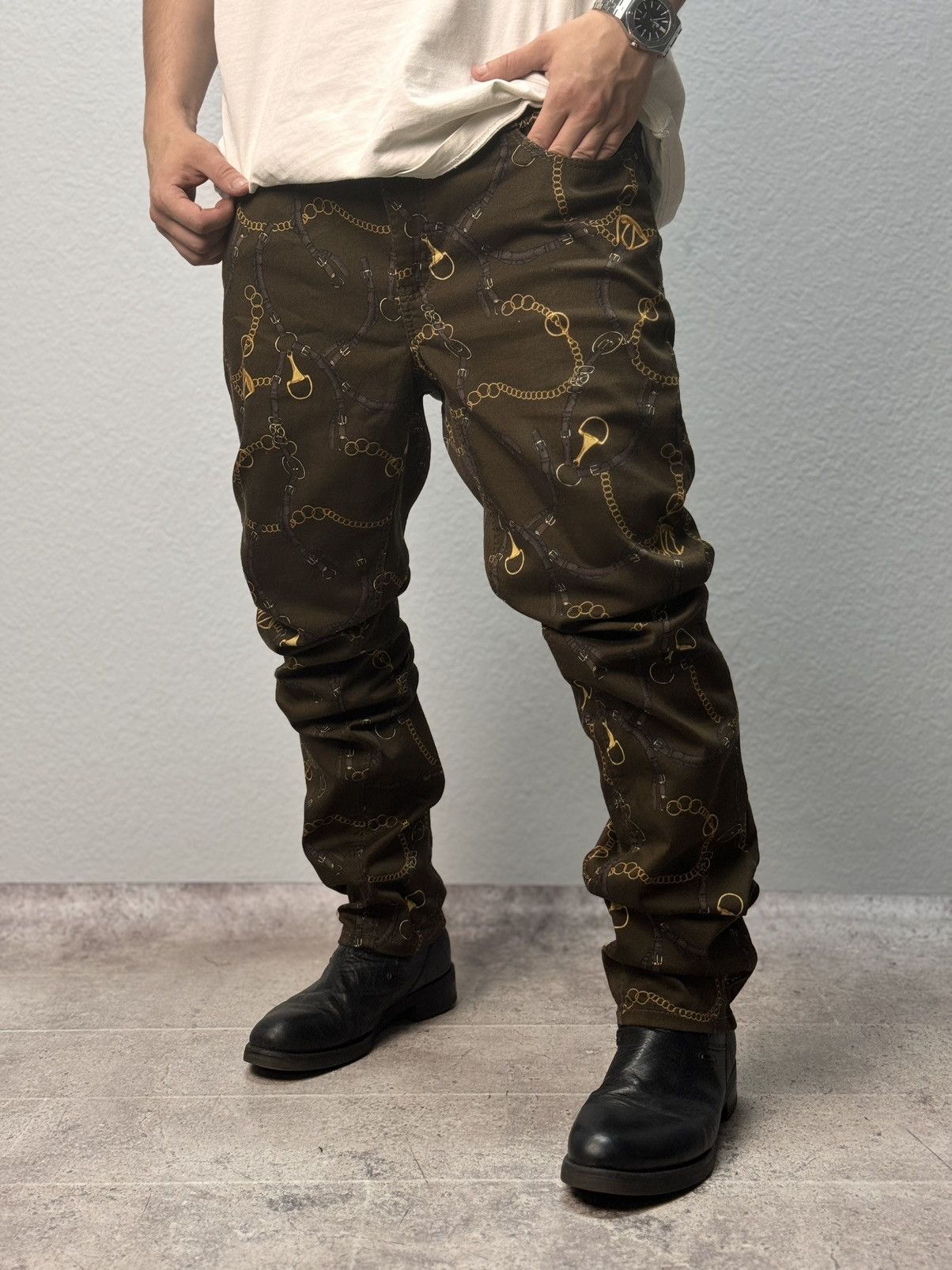 Other VINTAGE REGULAR PRINT PANTS JPG STYLE GAUlTIER AVANTGARDE Size US 34 / EU 50 - 3 Thumbnail