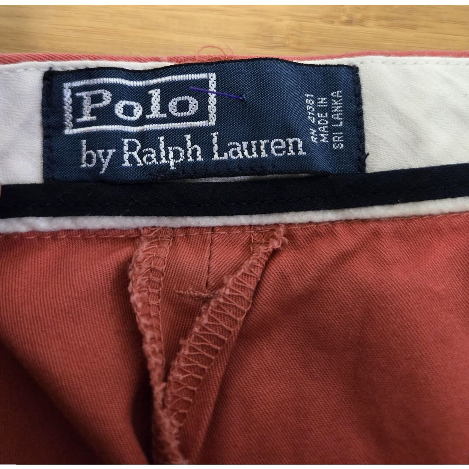 Polo Ralph Lauren Polo Ralph Lauren Shorts Mens 38 Chino Flat Front Salmon Red Pink Cotton Size US M / EU 48-50 / 2 - 2 Thumbnail