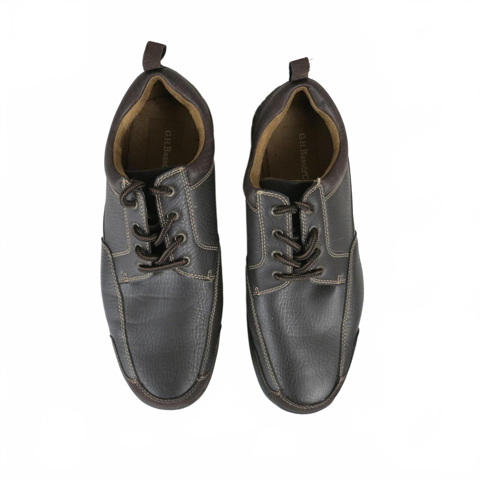 G.H. Bass & Co. Men's 13W Bass Toledo Brown Leather Casual Lace-Up Shoes Size US 13 / EU 46 - 2 Thumbnail